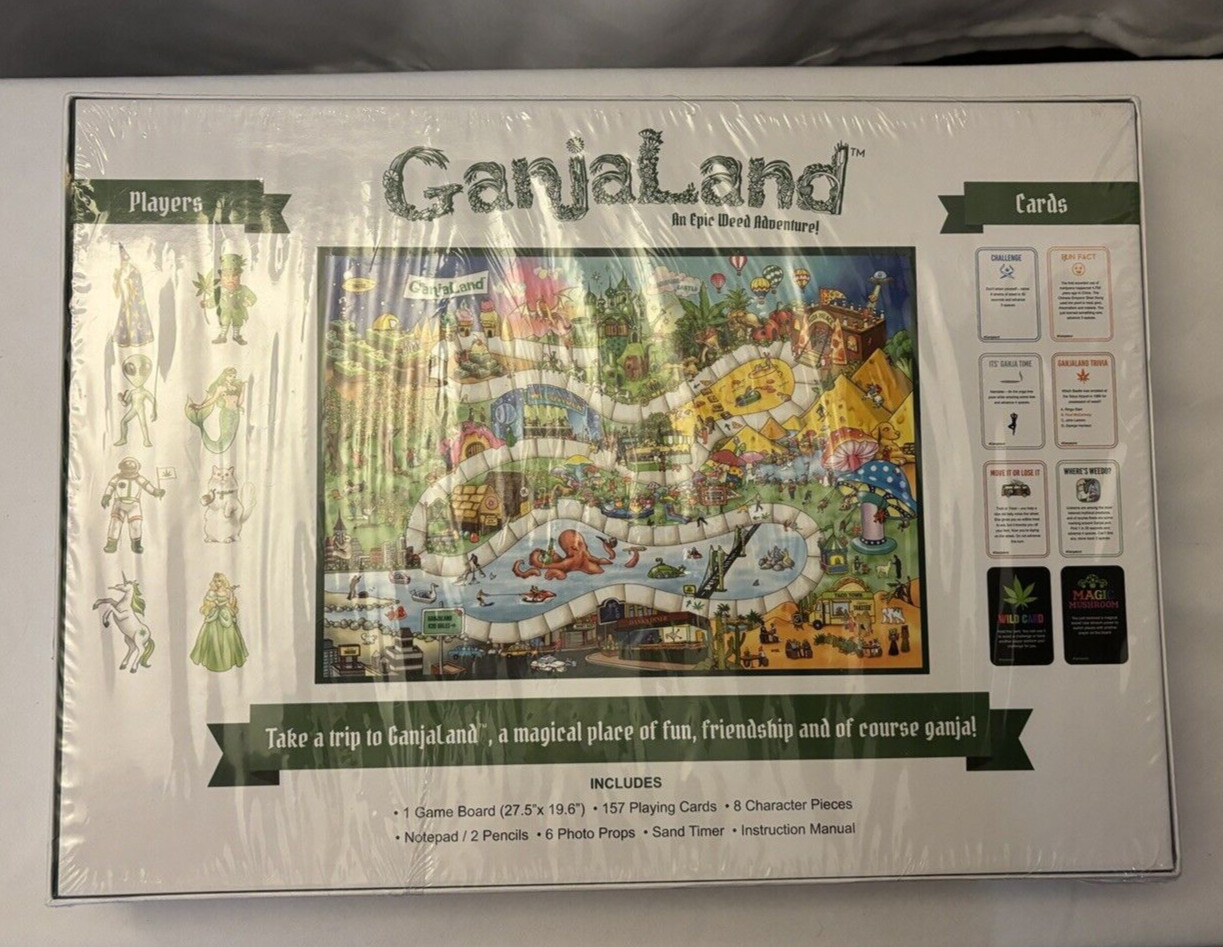Ganjaland Novelty Adult “An Epic Adventure to a Magical Place Board Game”