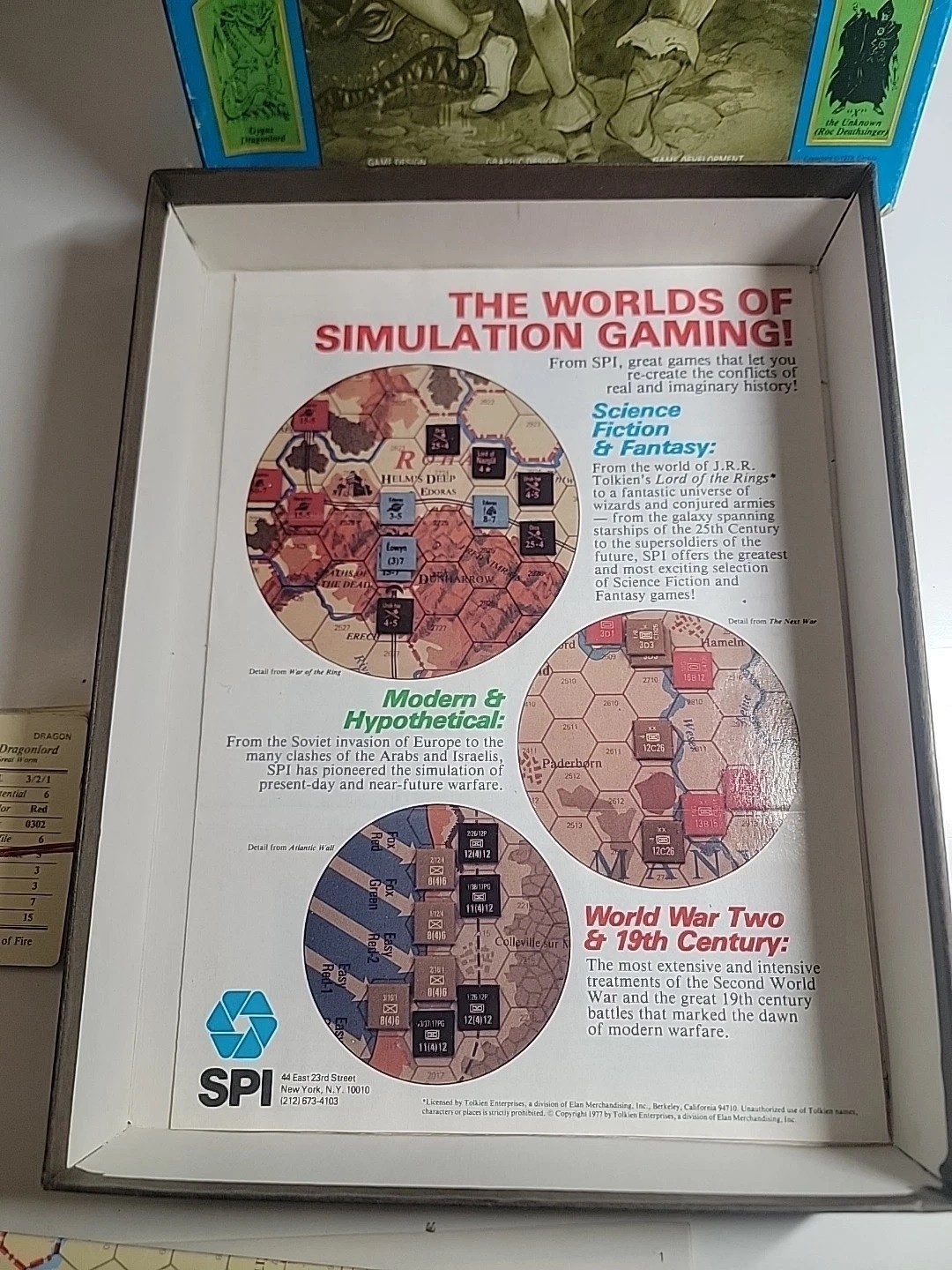 Swords & Sorcery Quest and Conquest in the Age of Magic NEW UNPUNCHED SPI 1978