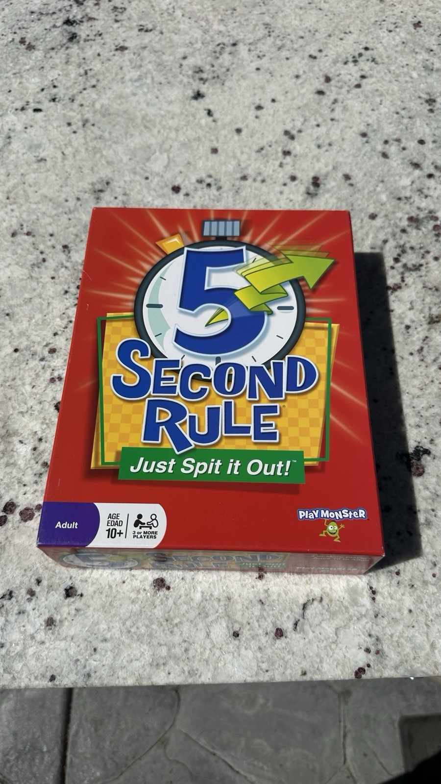 PlayMonster 5 Second Rule: Just Spit It Out! Trivia Party Game Timer 3+ Players