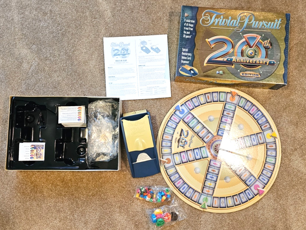 Trivial Pursuit 20th Anniversary Edition Trivia Game Parker Brothers