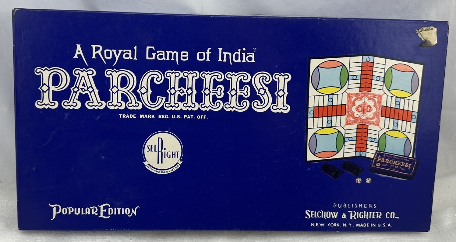 1959 Parcheesi Game Popular Edition by Selchow & Righter Complete in Great Cond