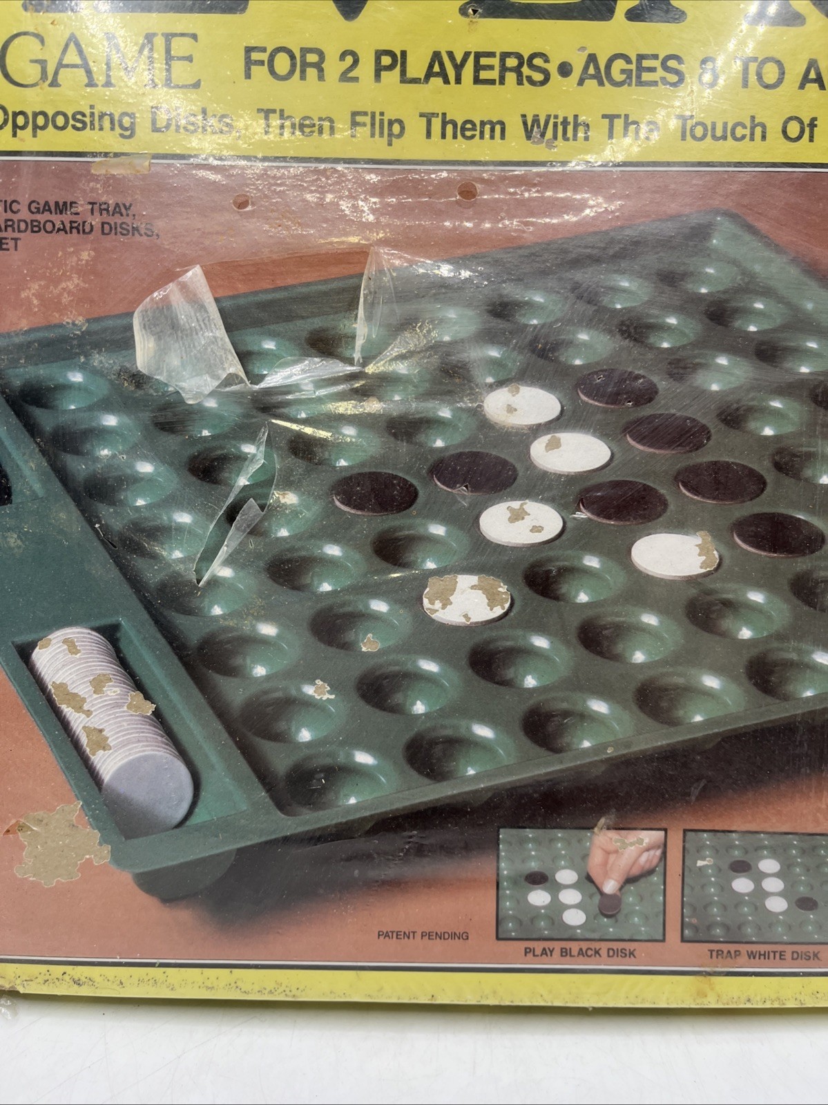 REVERSI BOARD GAME, WHITMAN New Old Stock 1984 : Factory Sealed .