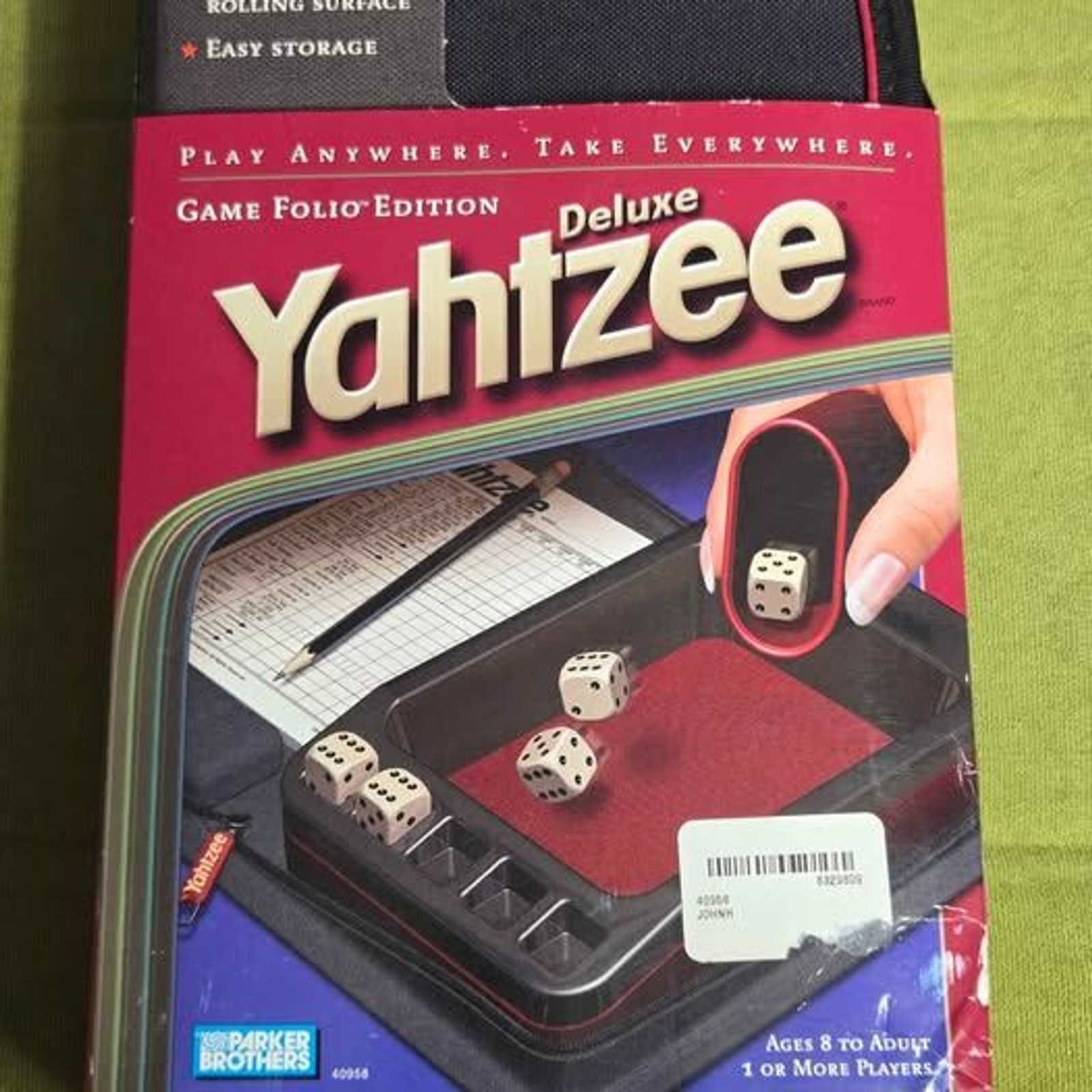 Parker Brothers Deluxe Yahtzee Game Folio Edition