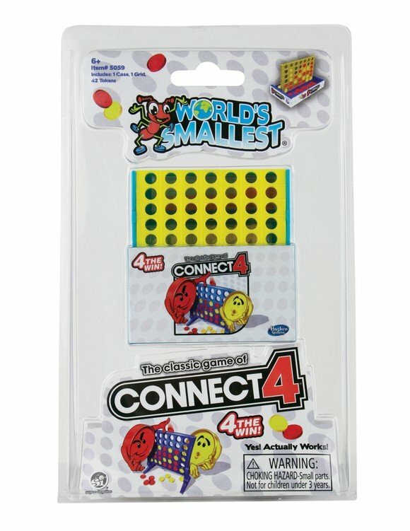 World’s Smallest CONNECT 4 Checkers Board Game Toy Doll House Miniature