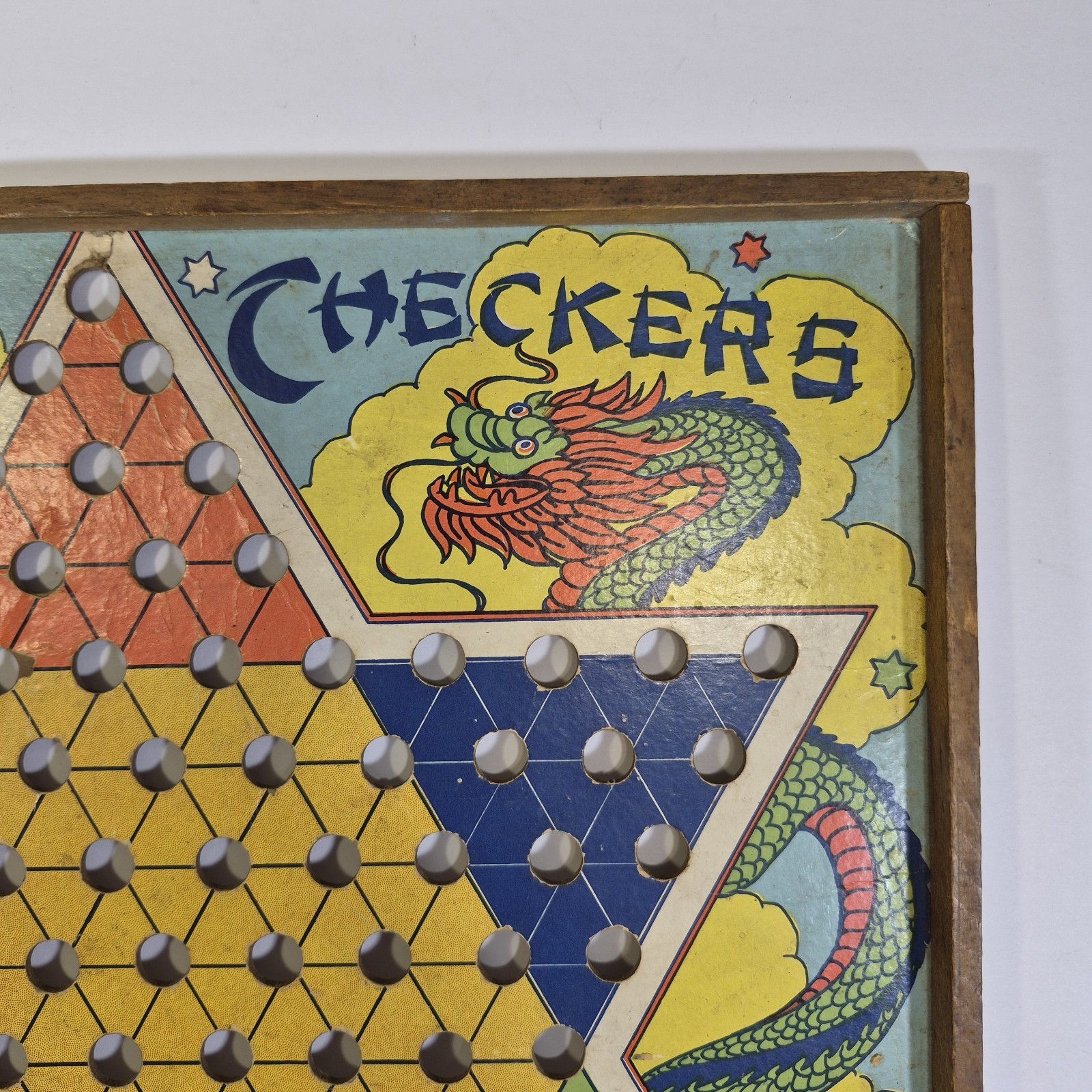 Vintage Chinese Checkers Board ‘Hop Ching ” J Pressman & Co 1940-50s Memorabilia