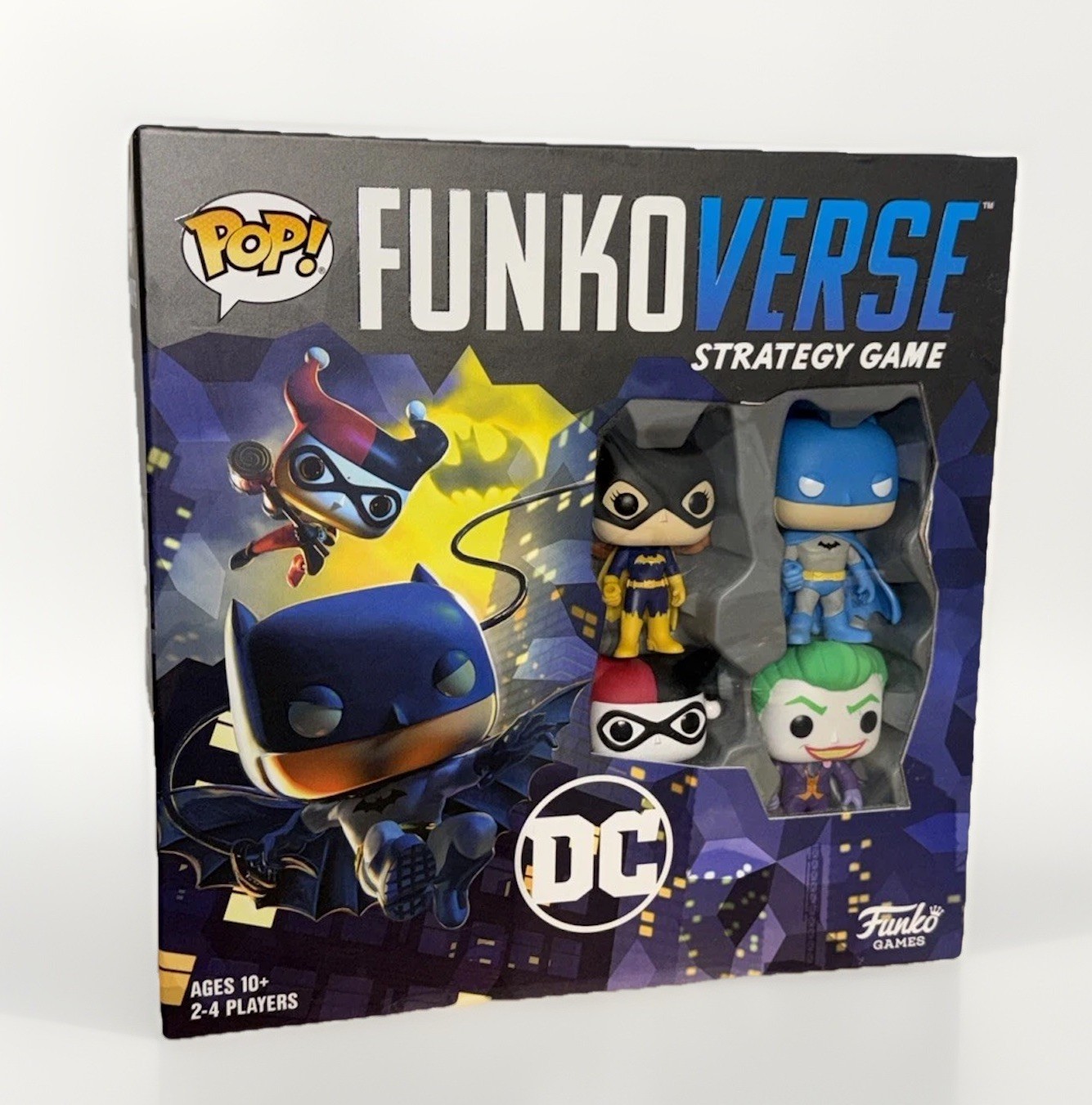 FunkoVerse DC Comics Strategy Game 4-Pack Batman Joker Harley Quinn Batgirl