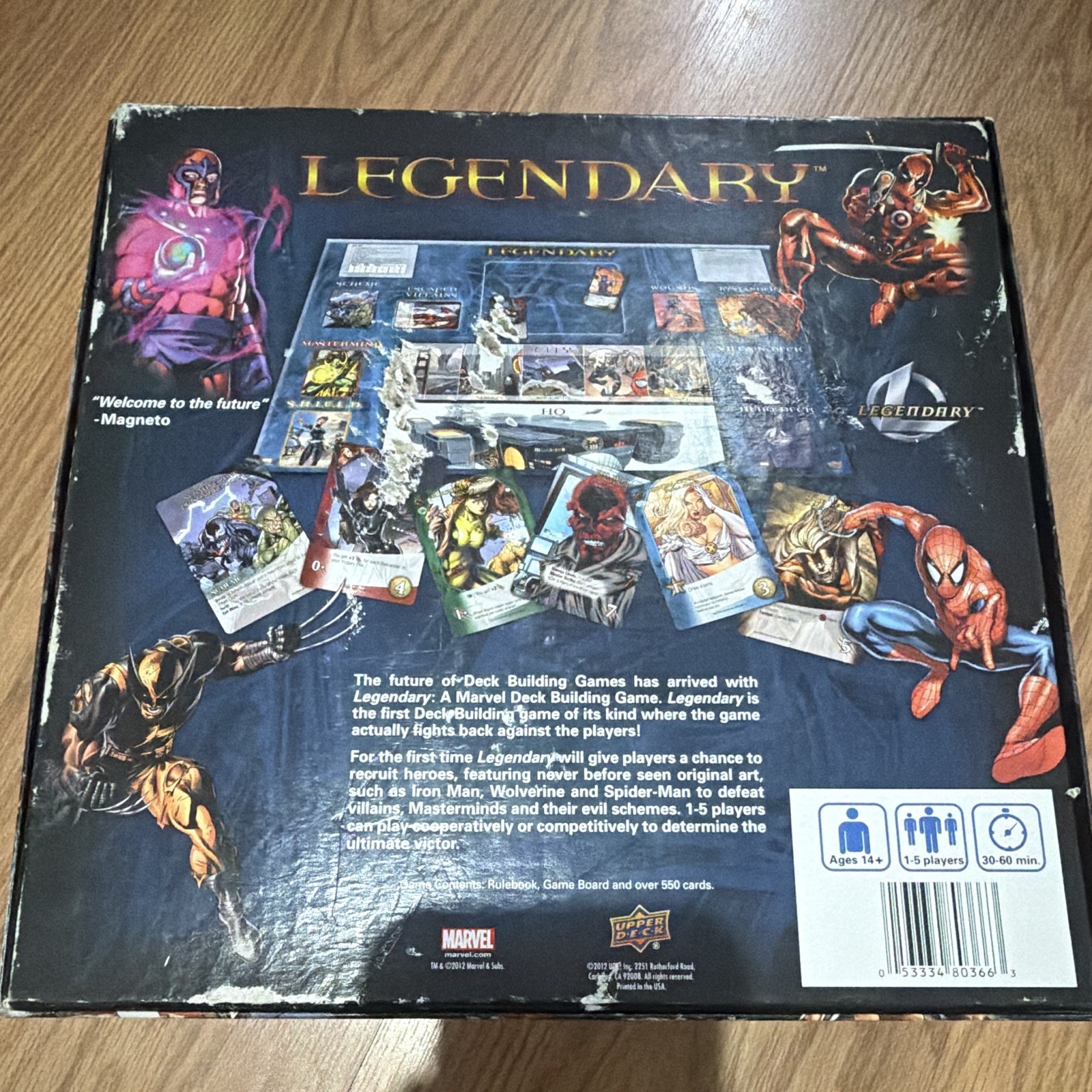 Upper Deck Legendary: A Marvel Deck Building Game Complete Game, 1+ Players, 14+