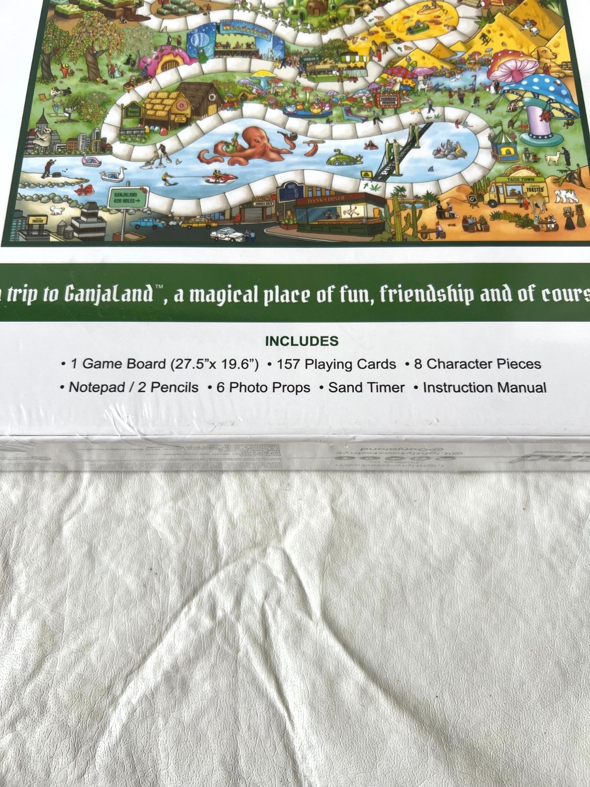 Ganjaland board game by What Do You meme adult 21+ novelty adventure 2-8 players