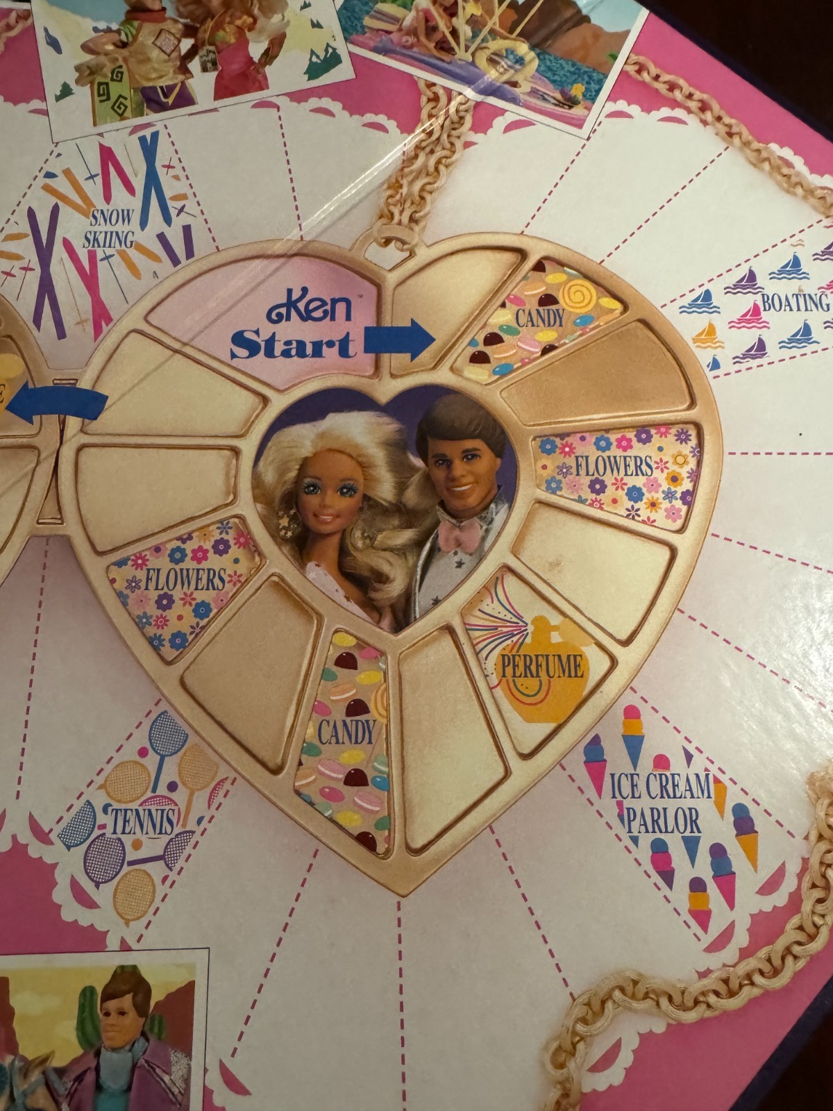 Vintage 1992 Barbie Dream Date Board Game 100% Complete Golden Mattel