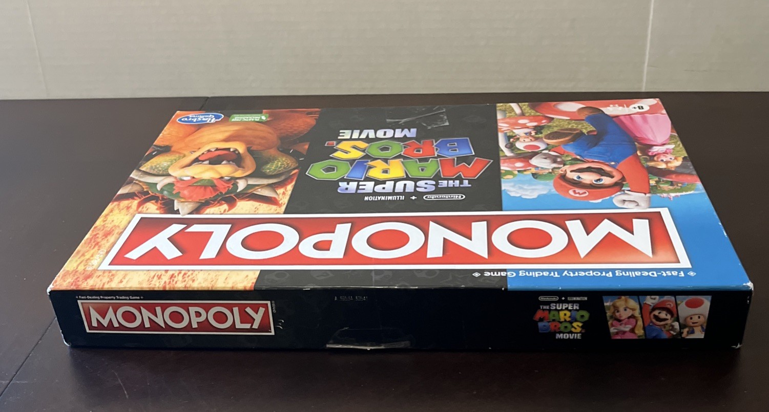 Hasbro Monopoly The Super Mario Bros. Movie Edition Board Game Complete