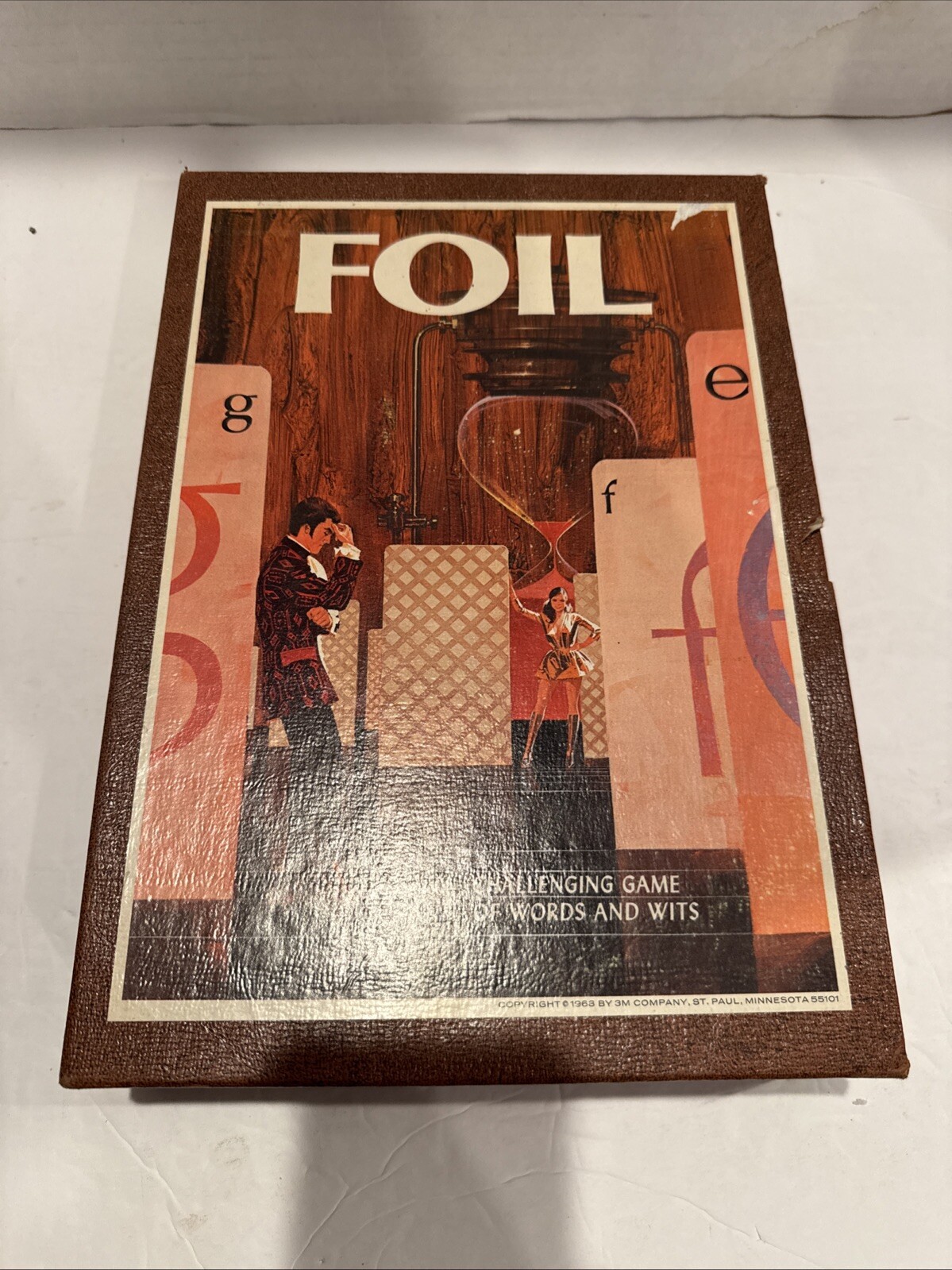 Vintage 1968 FOIL Game of Words And Wits 3M Bookshelf Game Complete
