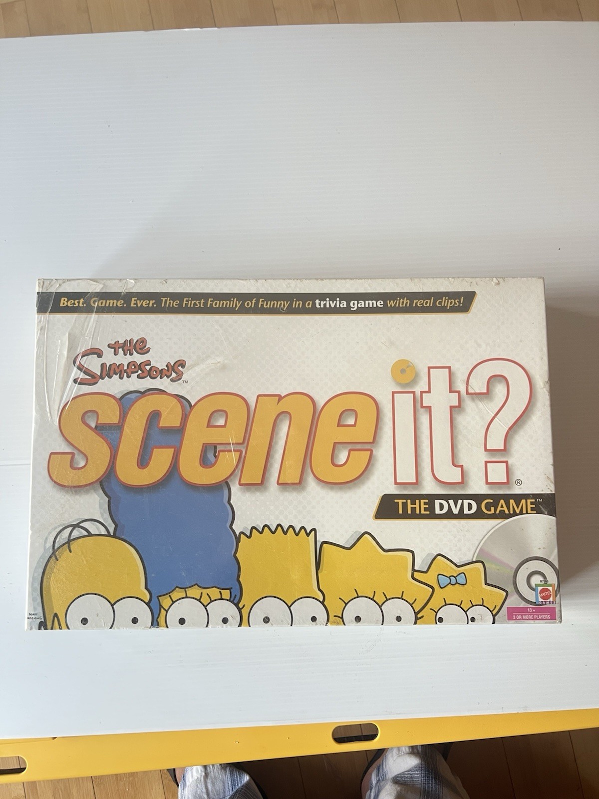 The Simpsons SCENE IT? The DVD Trivia Board Game – NIB Sealed Box damage