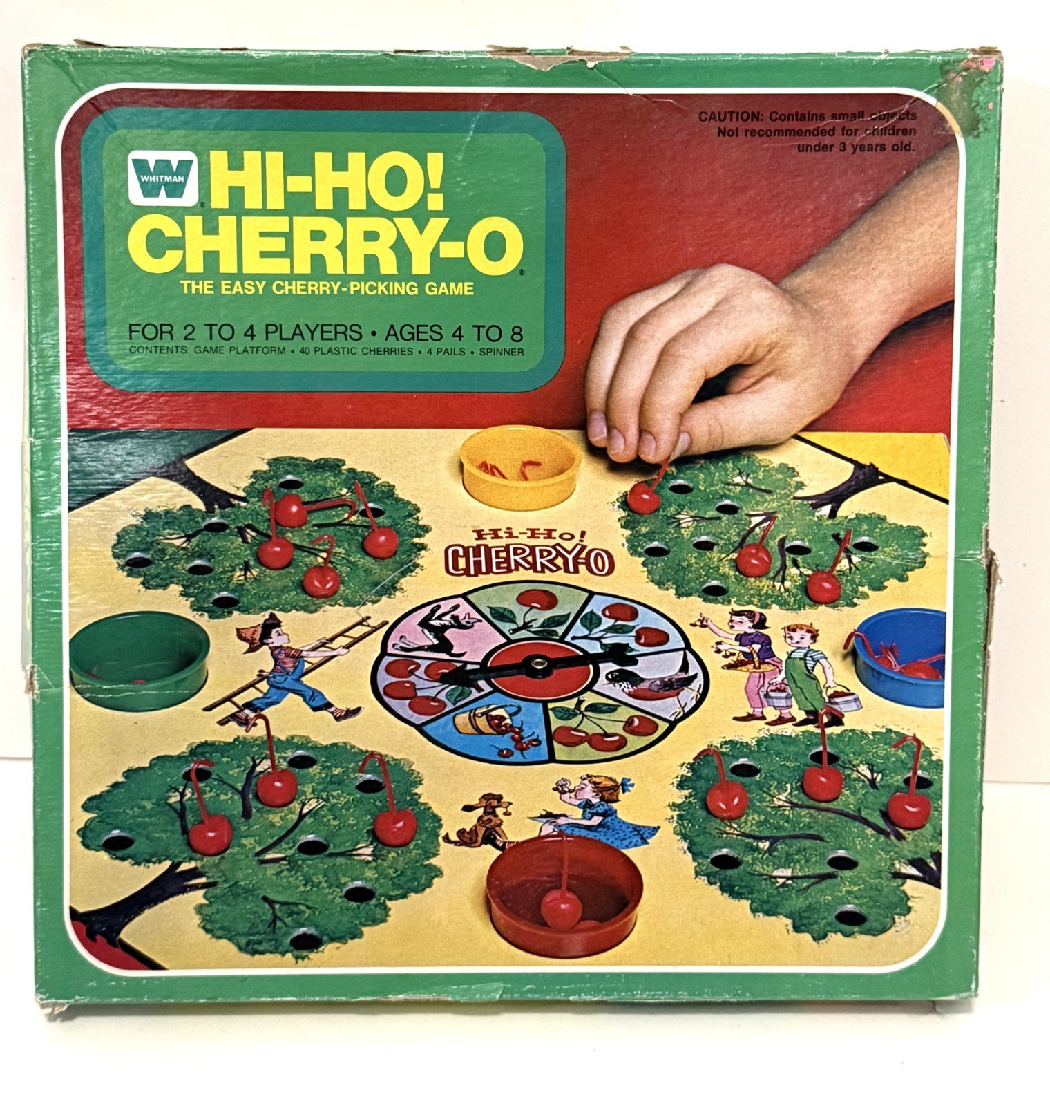 Vintage HI-HO! CHERRY-O GAME w/ Hooked Cherries Whitman 1973 Near COMPLETE