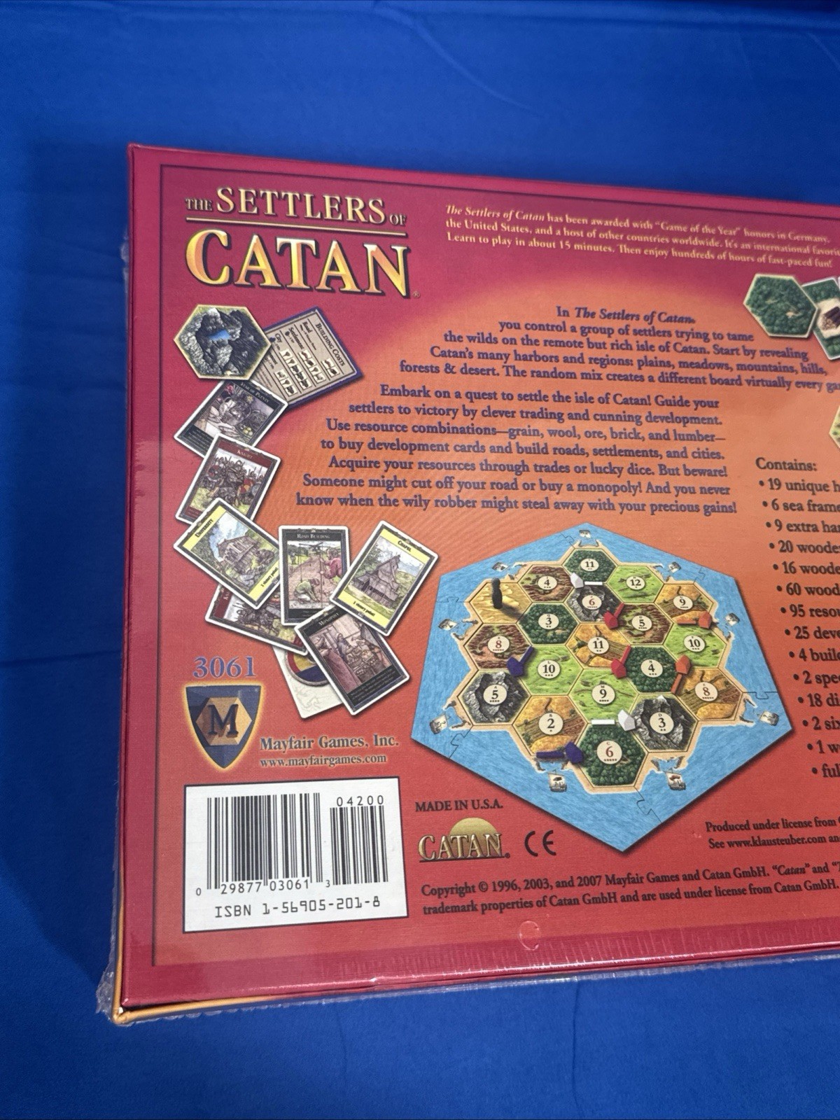 The Settlers of Catan Core Game Fully Complete Mayfair Games #3061 NEW SEALED