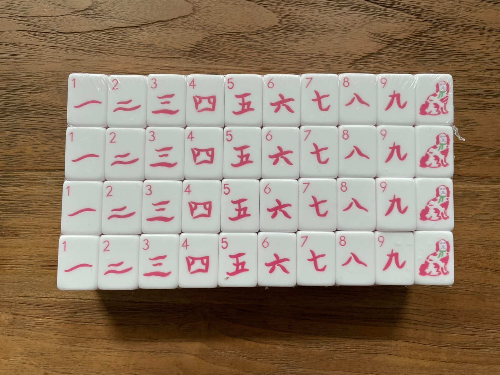 NEW American Mahjong Tiles Set – 160 Tiles, 4-layer engraved acrylic ( Purple)