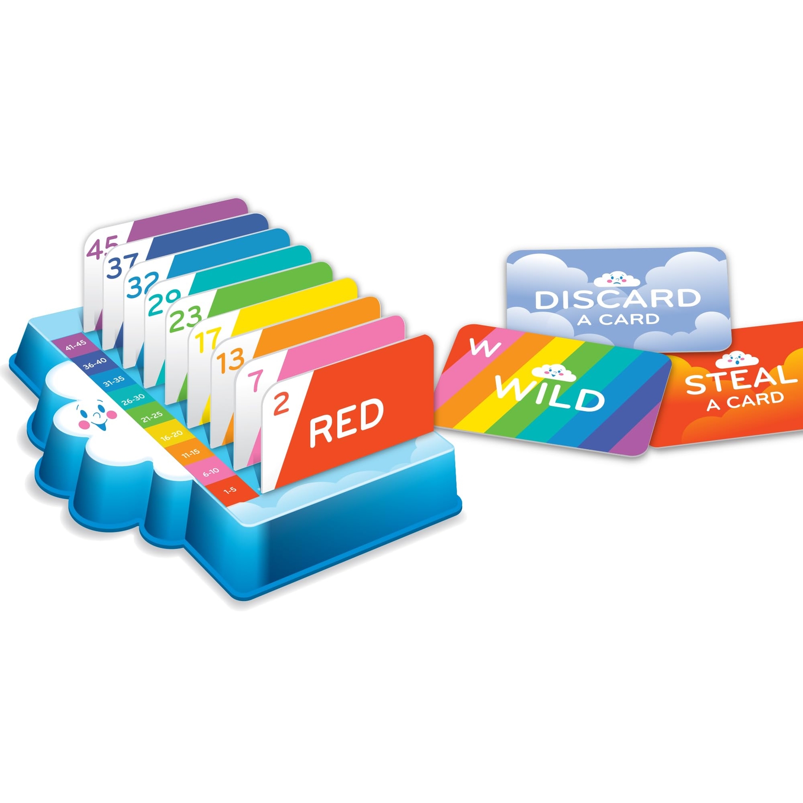 Rack O Junior Edition Tabletop Game Kids Color Recognition and Number Fun