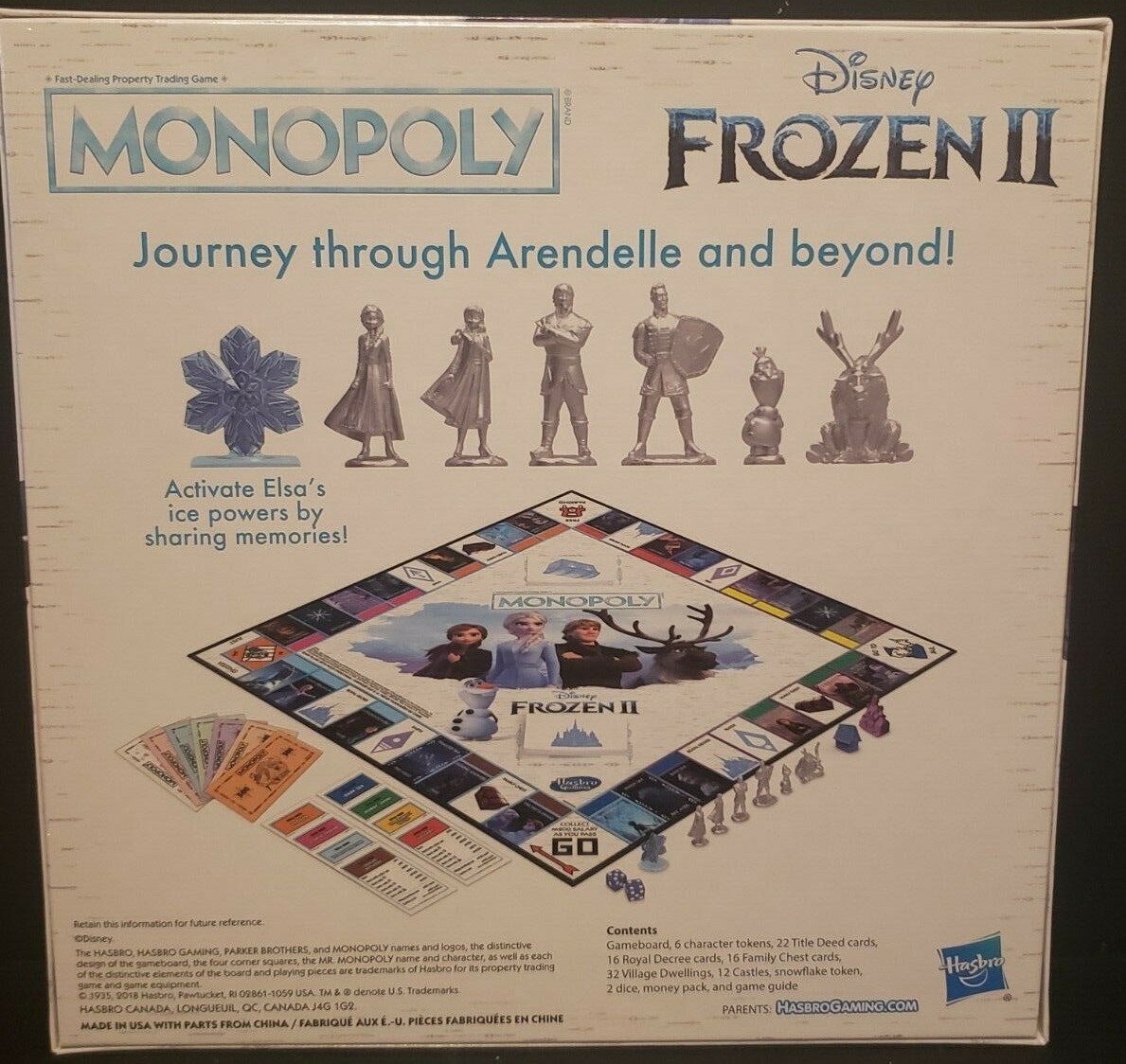 Hasbro Monopoly: Disney Frozen 2 Board Game Sealed E5066 Ages 8+ Elsa Anna New