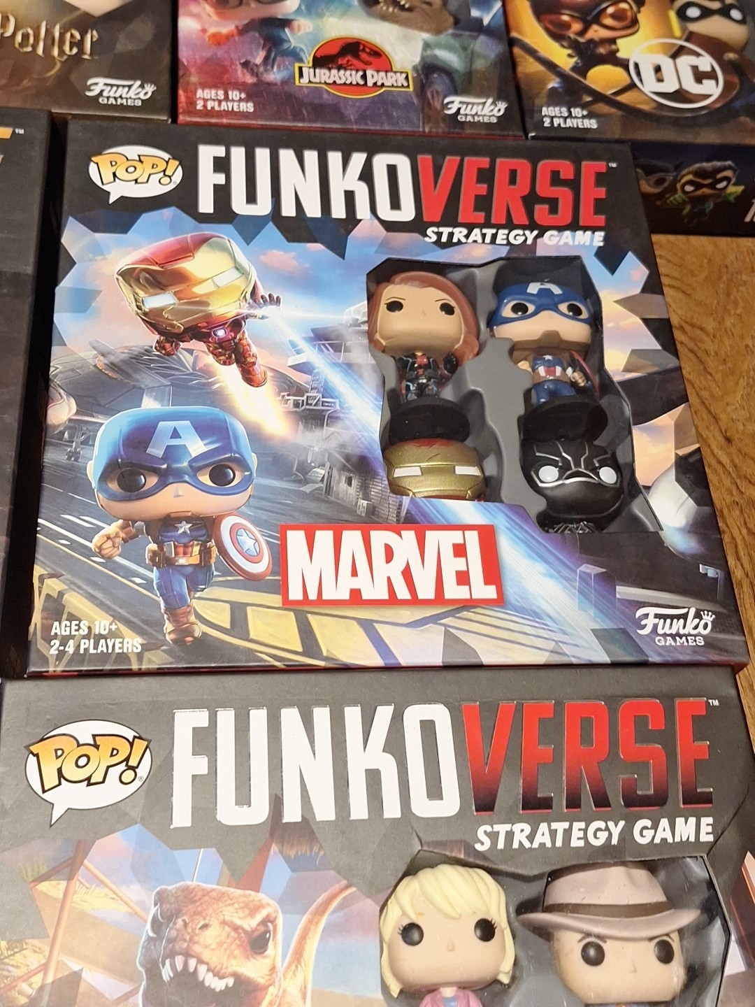 Funko Funkoverse Strategy Game Lot Harry Potter Jurassic Park DC Marvel