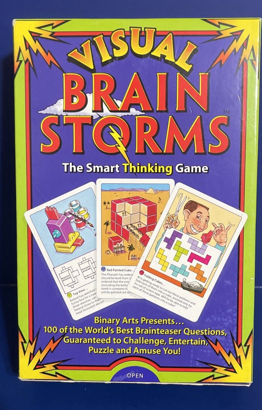 Visual Brain Storms™️ The Smart Thinking Game 1995 by Binary Arts VINTAGE