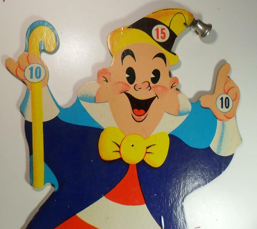 VINTAGE 1955 JINGLE DINGLE RING O BELL RING TOSS HARETT-GILMAR GAME