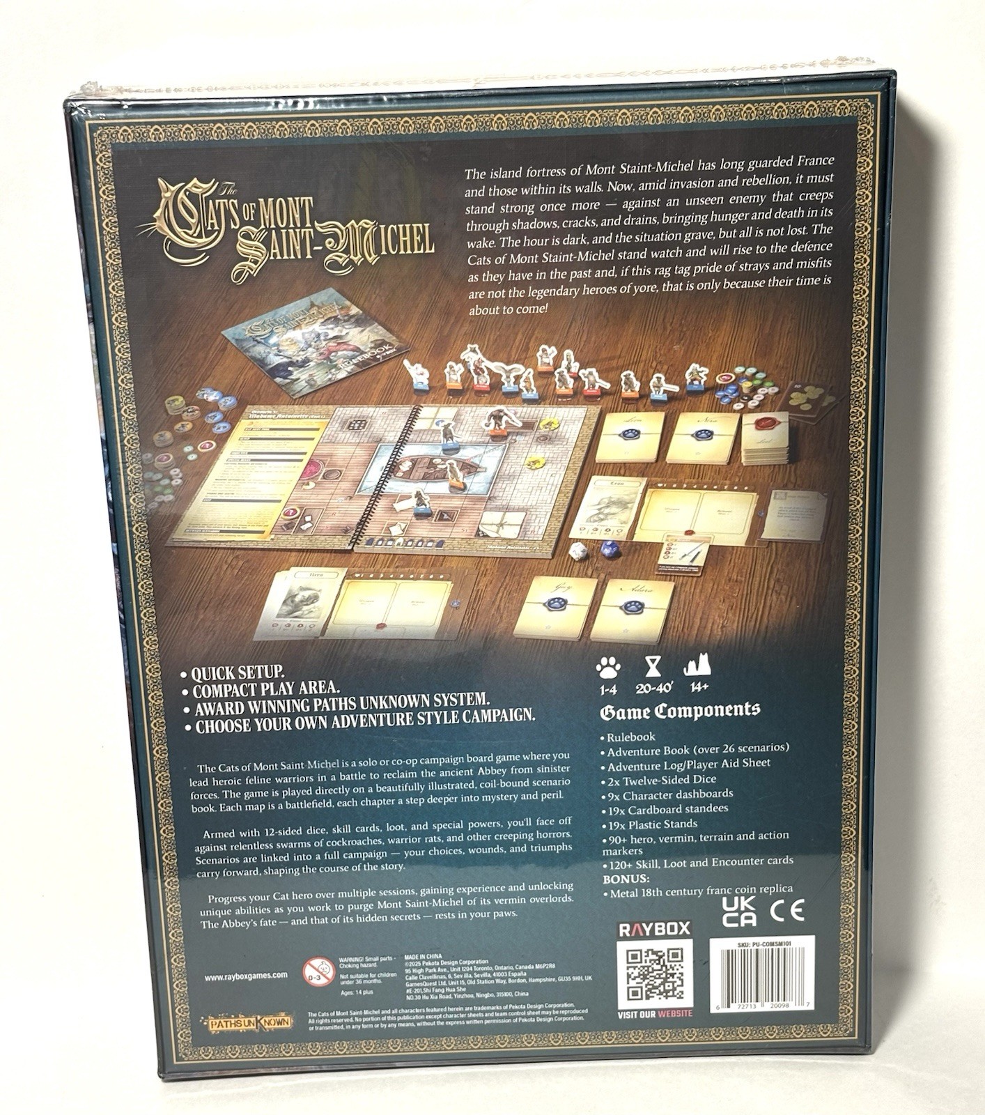 The Cats of Mont Saint-Michel Board Game Raybox Marco Pecota Tom Frank New