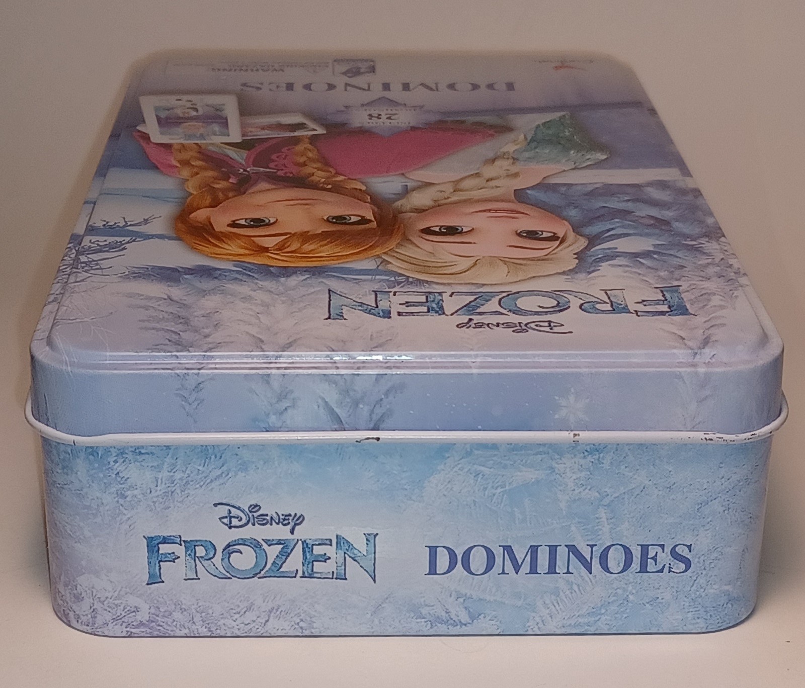 Disney Frozen Dominoes Game 28 pieces with tin Cardinal Spin Master
