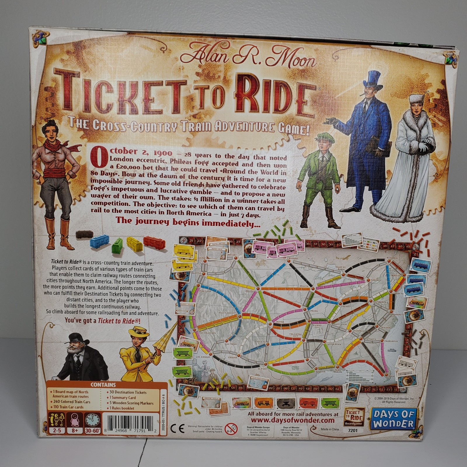 Ticket to Ride COMPLETE Days of Wonder 2016 Trains America US Great Condition