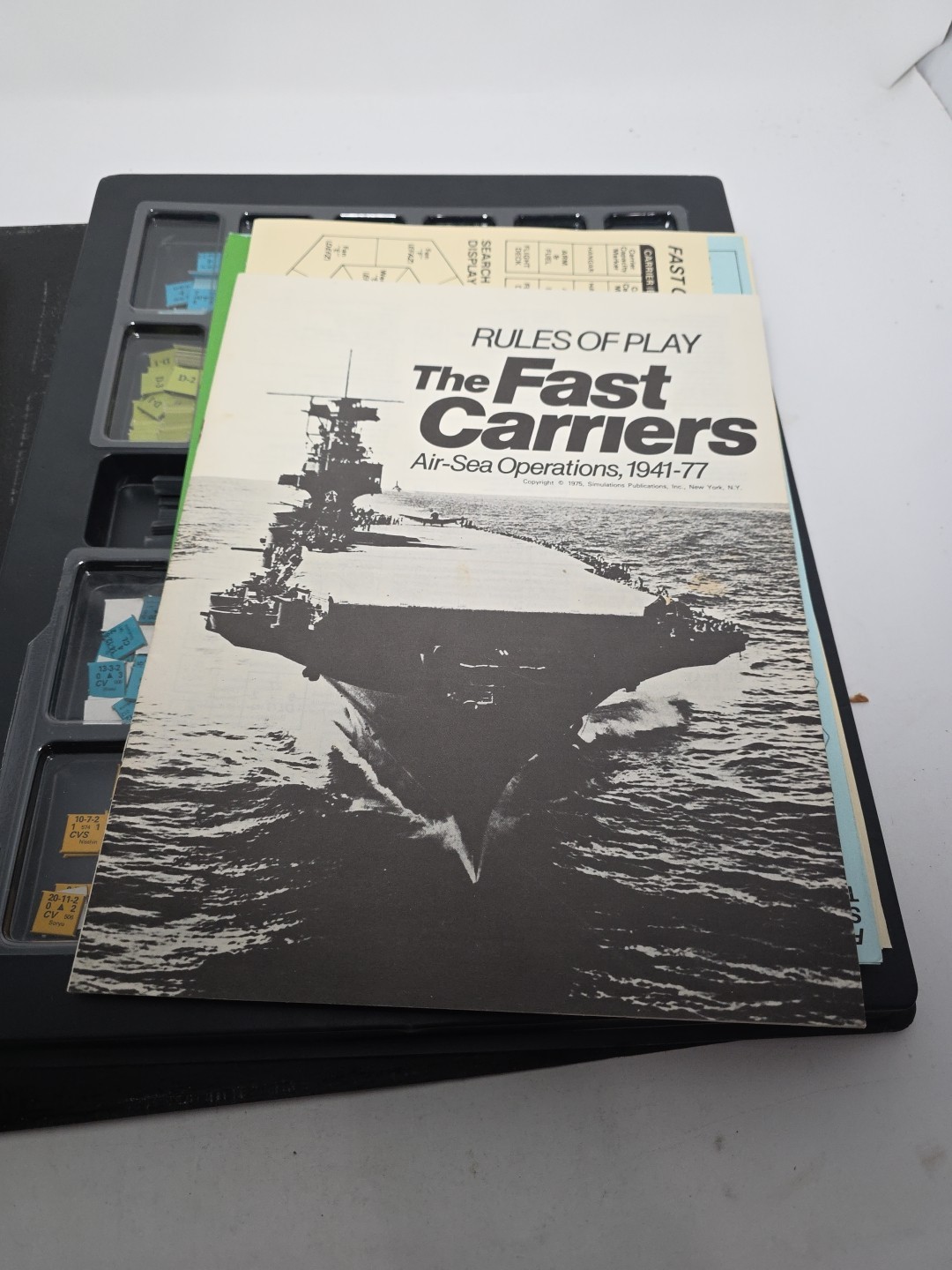 SPI Tray Game The Fast Carriers Air Sea Operations 1941-77 Historical Simulation