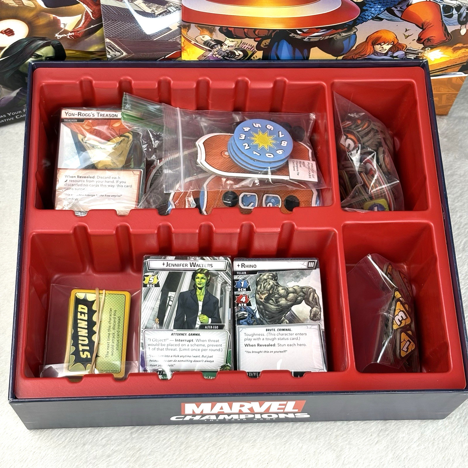 COMPLETE! Marvel Champions The Card Game MC01EN Board Core Set w/ Sealed Decks!