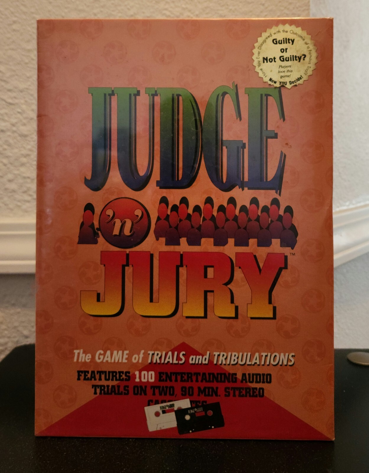 JUDGE N JURY BOARD GAME TRIALS & TRIBULATIONS NIB AUDIO TRIALS CASSETTE TAPE