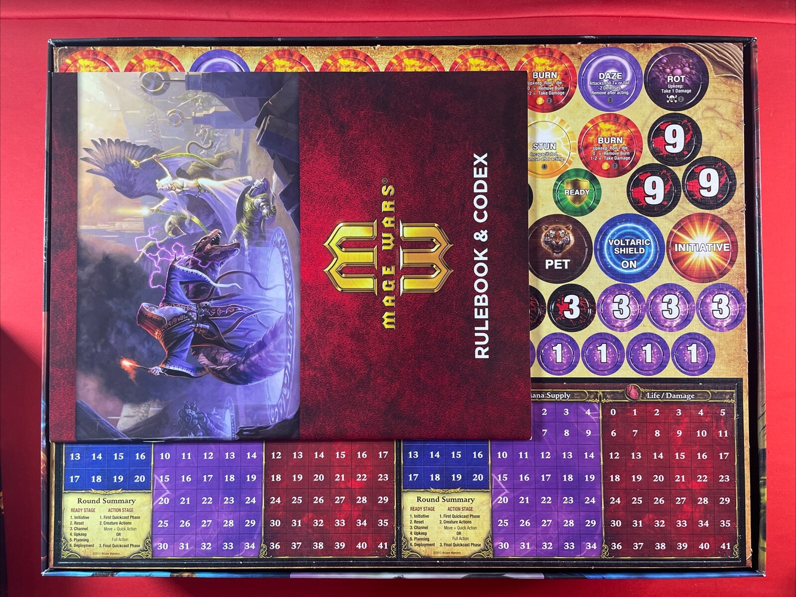 Mage Wars Board Game Open Item Never Played