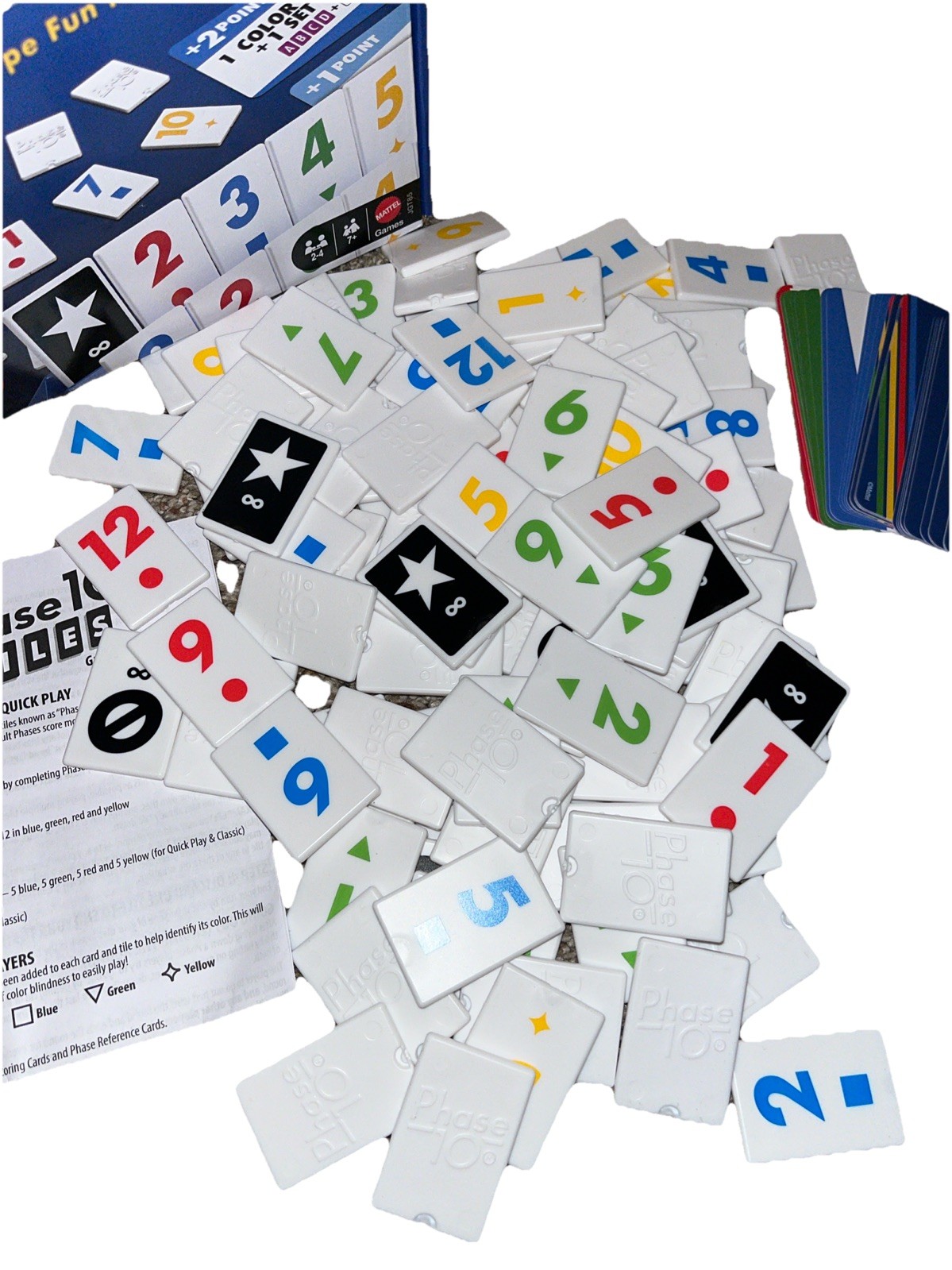 Phase 10 Tiles Game-Rummy Play for 2-4 Players with Unique Phases Ages 7+ C5