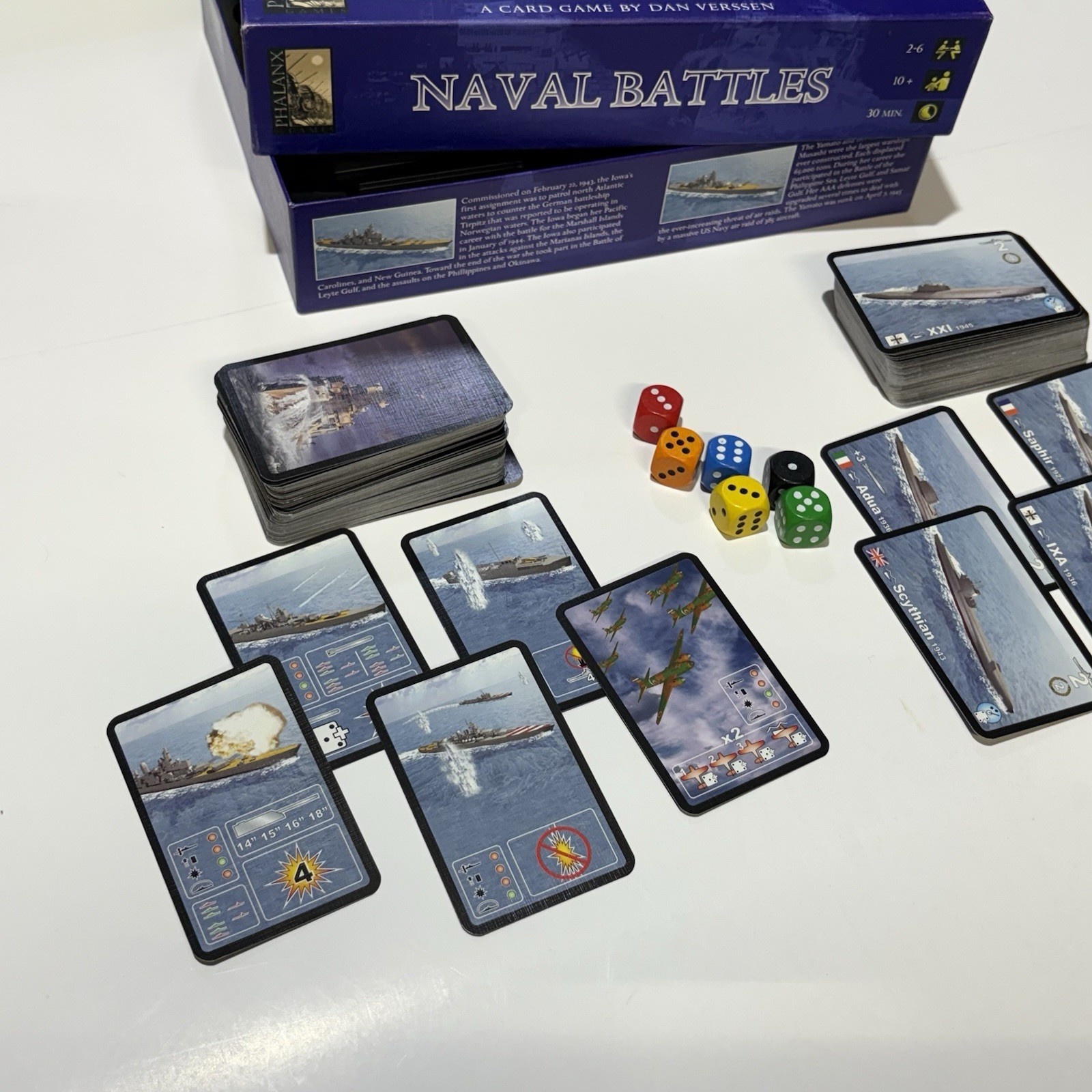 Naval Battles, WW2 on the High Seas, a card game by Dan Verssen