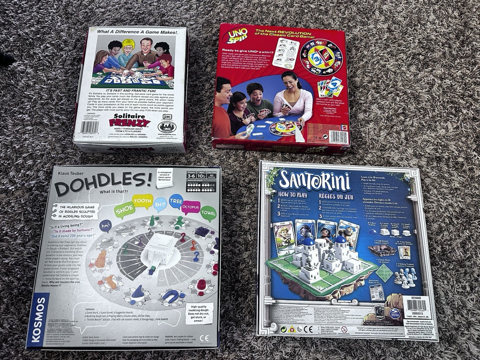 Family, Party 12 board & card game bundle lot
