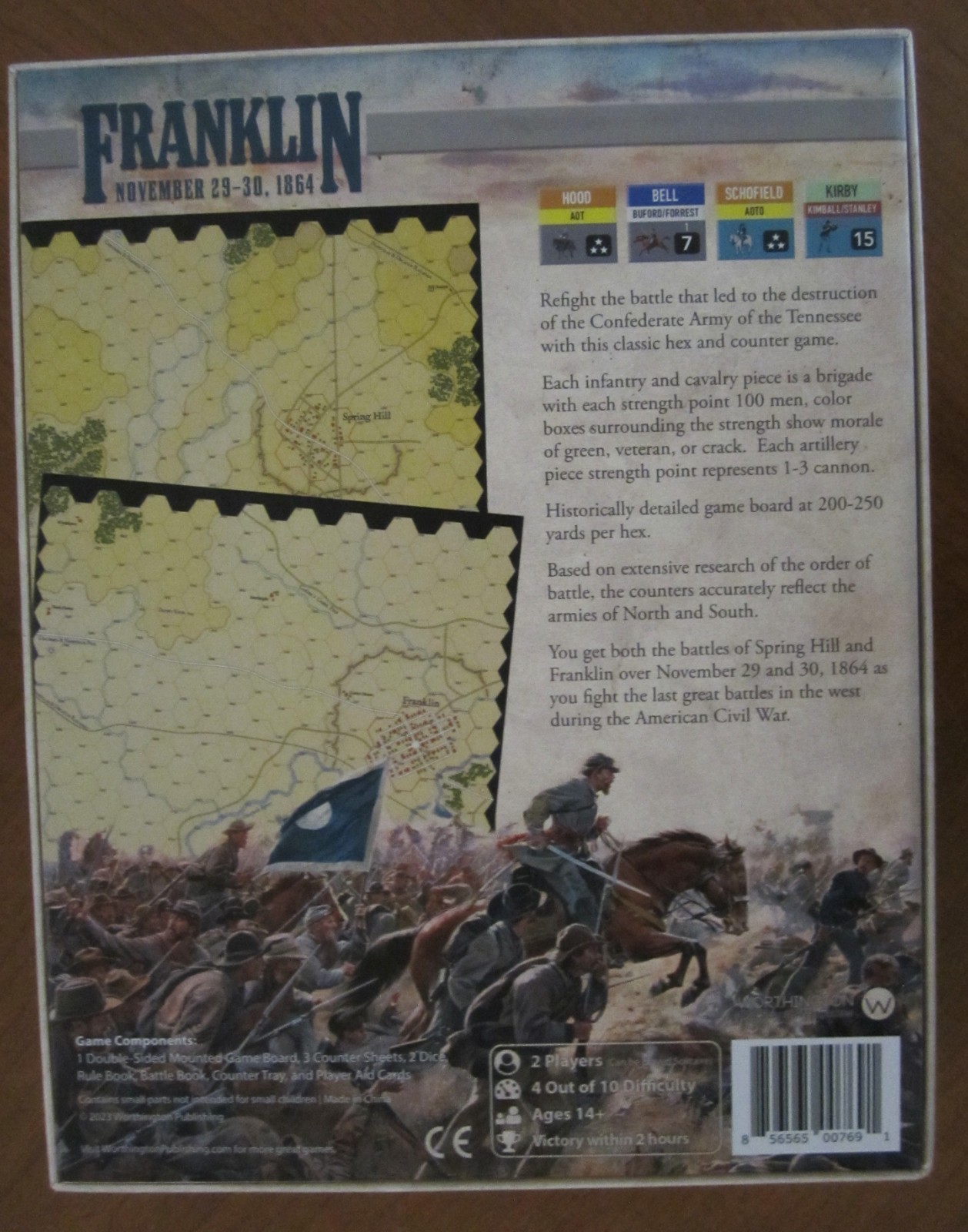 Franklin Nov. 29-30 1864 -Worthington Games (unpunched)