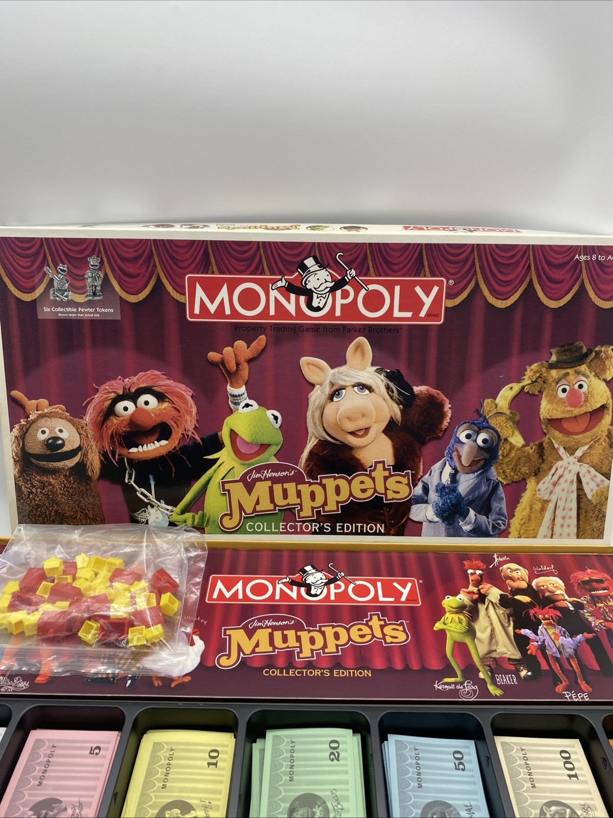 The Muppets Monopoly Collector’s Edition Board Game 2003 COMPLETE