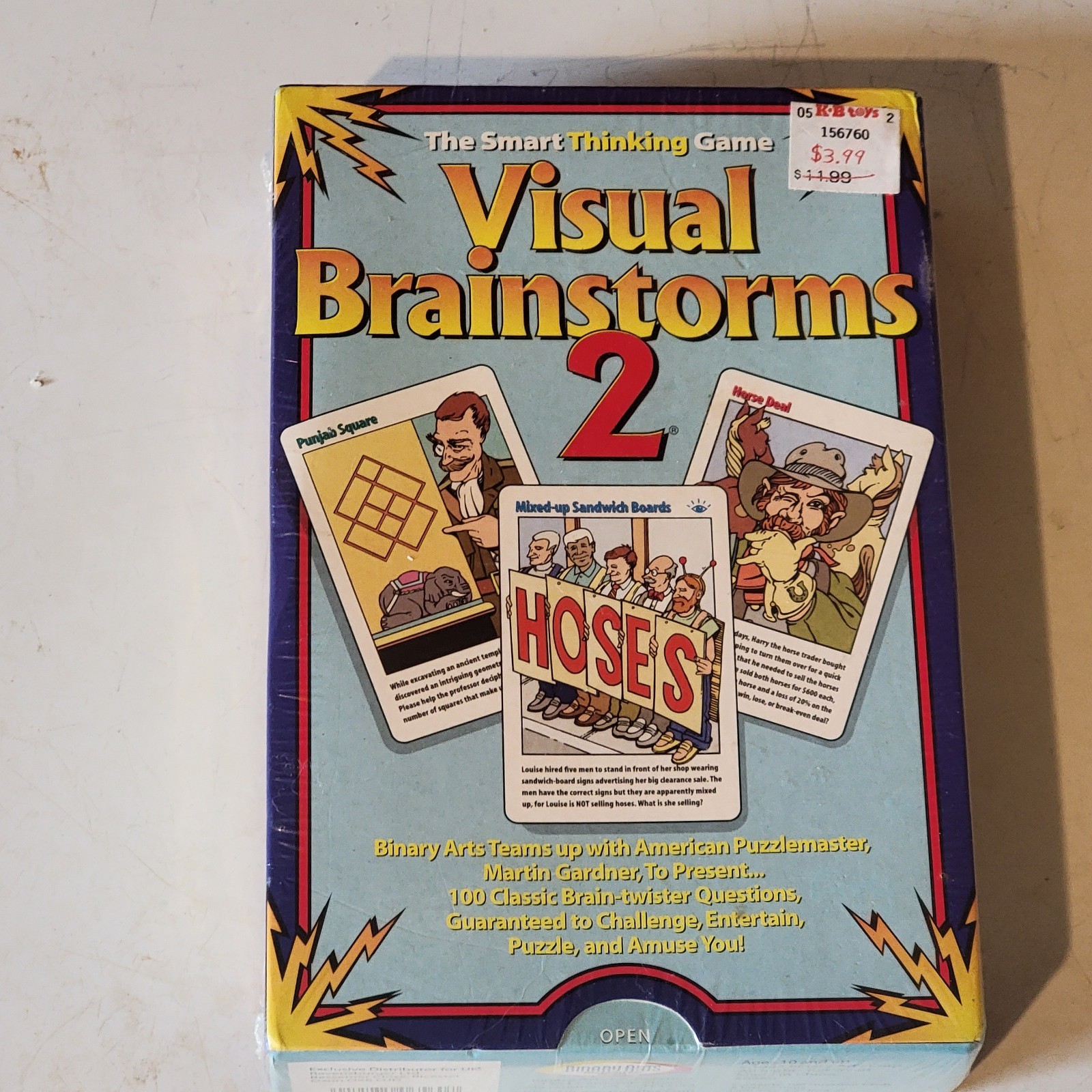 Binary Arts Visual BrainStorms 2 The Smart Thinking Game – Brain Teaser 1997