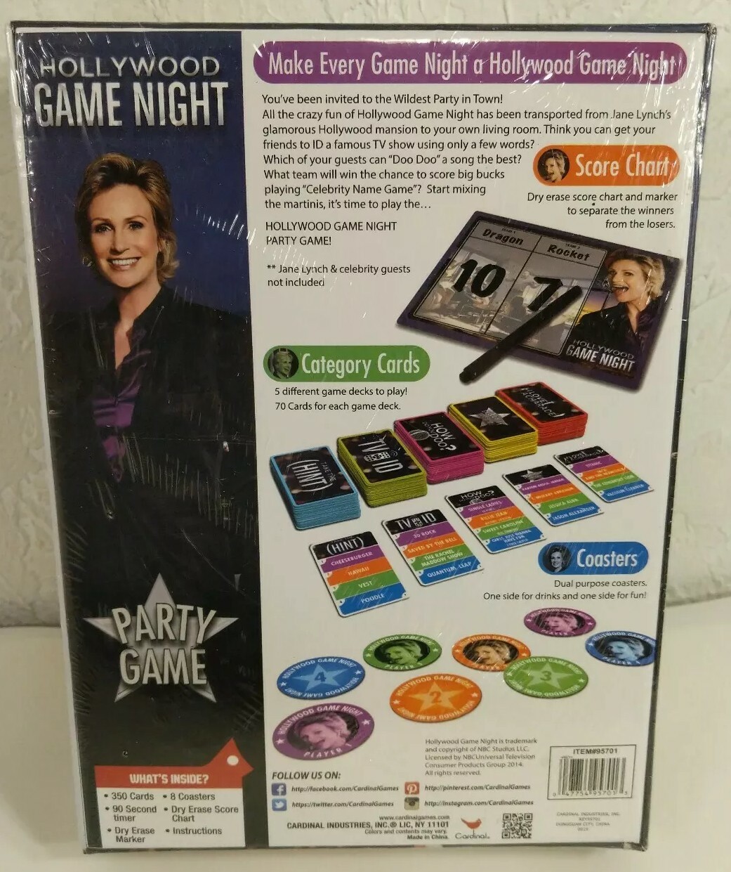 Hollywood Game Night: NBC Studios; 2014; Party Game; Ages 12+: Brand New Sealed