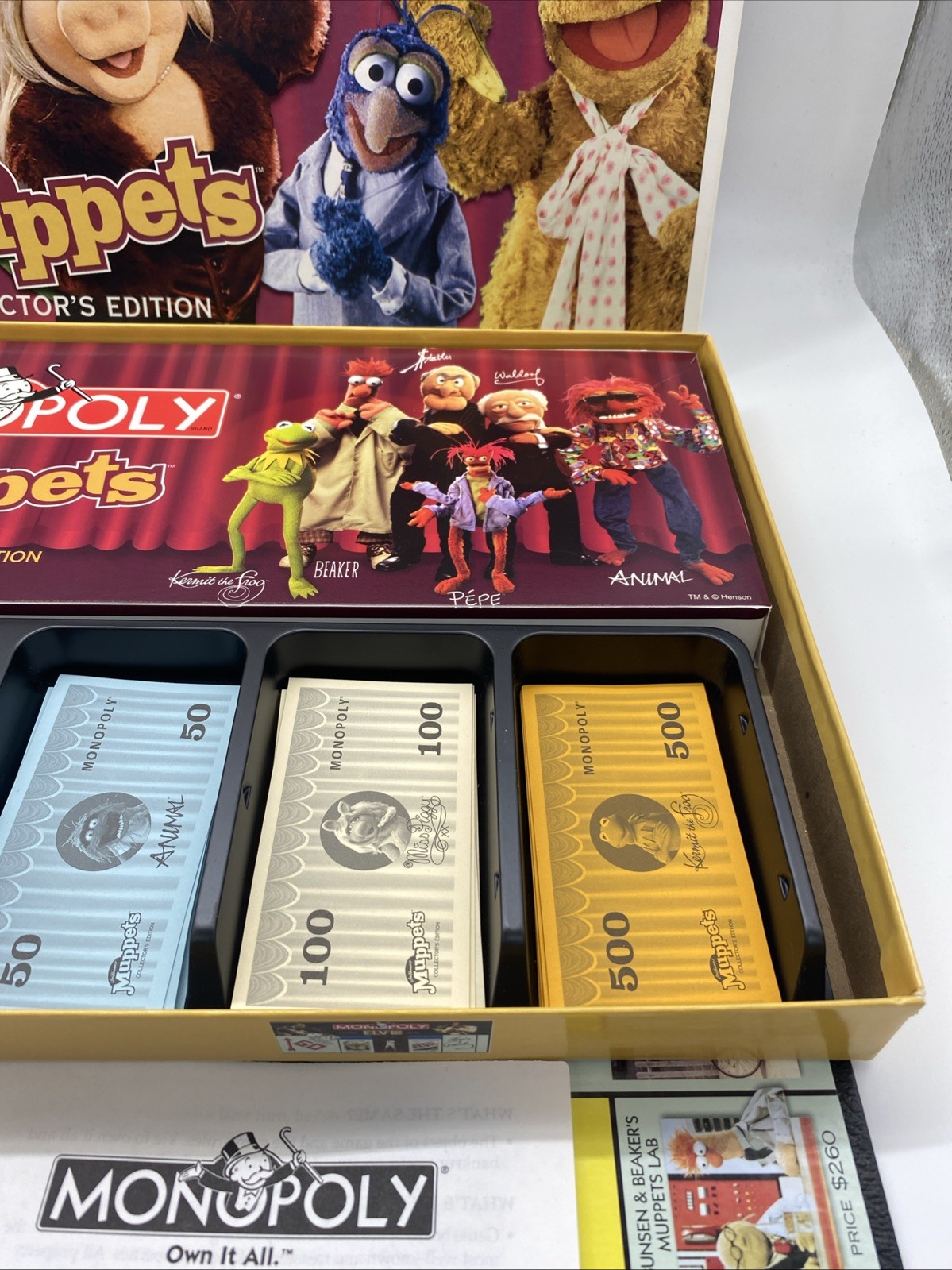 The Muppets Monopoly Collector’s Edition Board Game 2003 COMPLETE