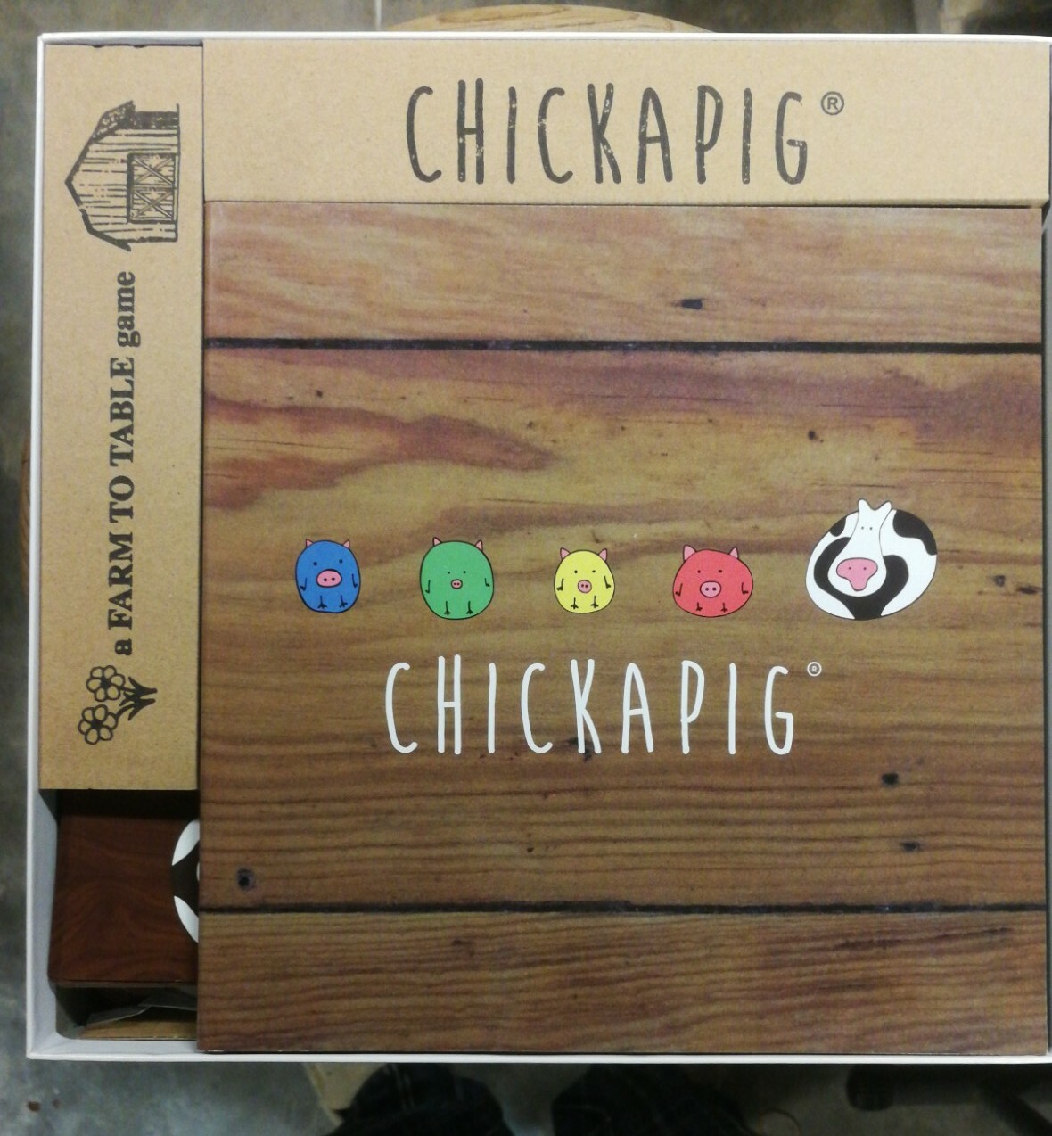 Chickapig Strategic Board Game Family Friendly Game For 2 or 4 Players with Ch…