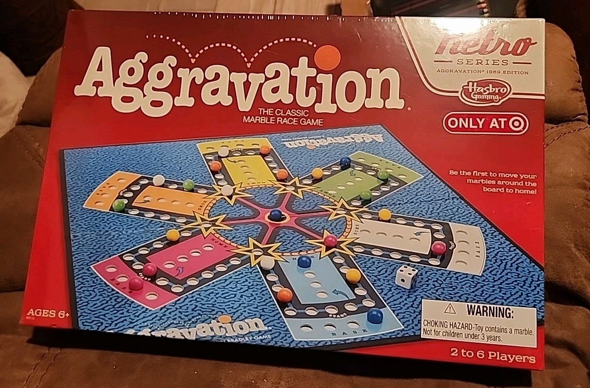 TARGET Retro Series Aggravation The Classic Marble Race Games 2015 HASBRO NEW