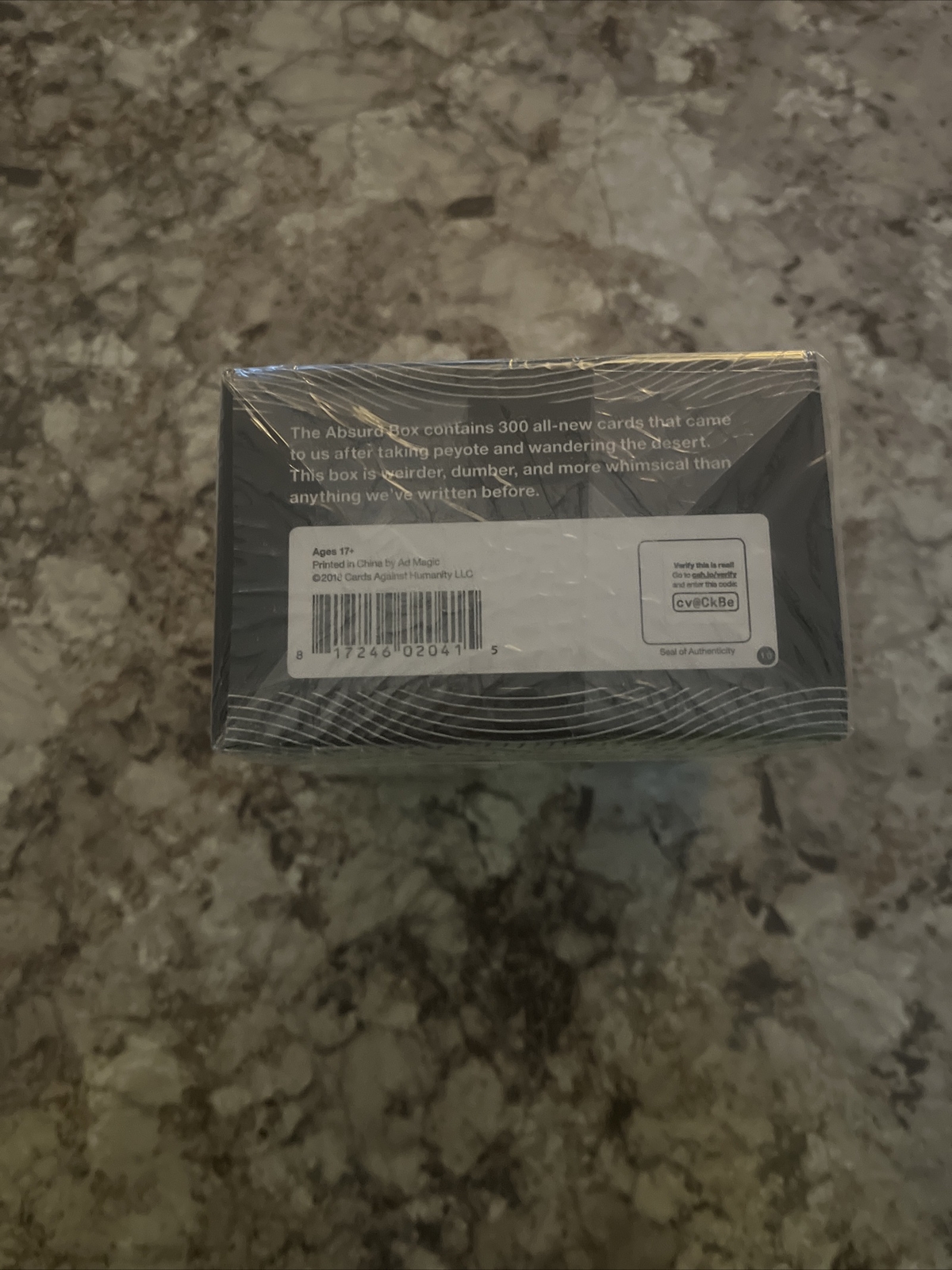 Cards Against Humanity Absurd Box Expansion Pack 300 Cards Brand New, Sealed