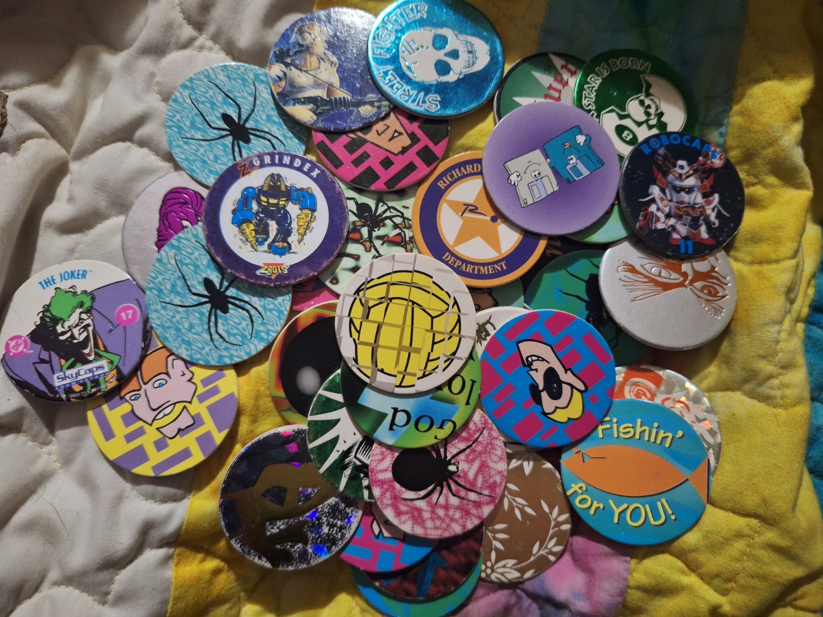 Vintage 90s Lot Of 127 POGS Brands Vary POGS,Dukies Kaps,SkyCaps,Blanks,Staples