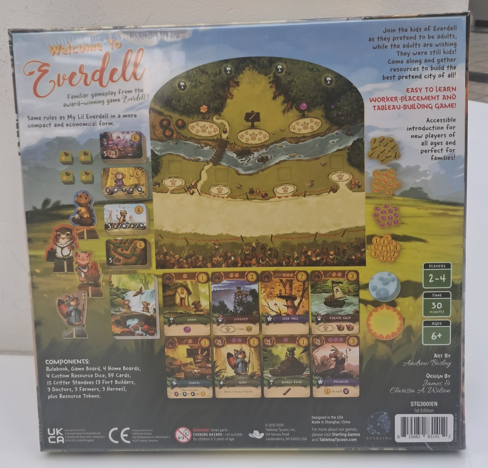 Sterling Games Welcome To Everdell My Lil Family Kids Board Game New Sealed