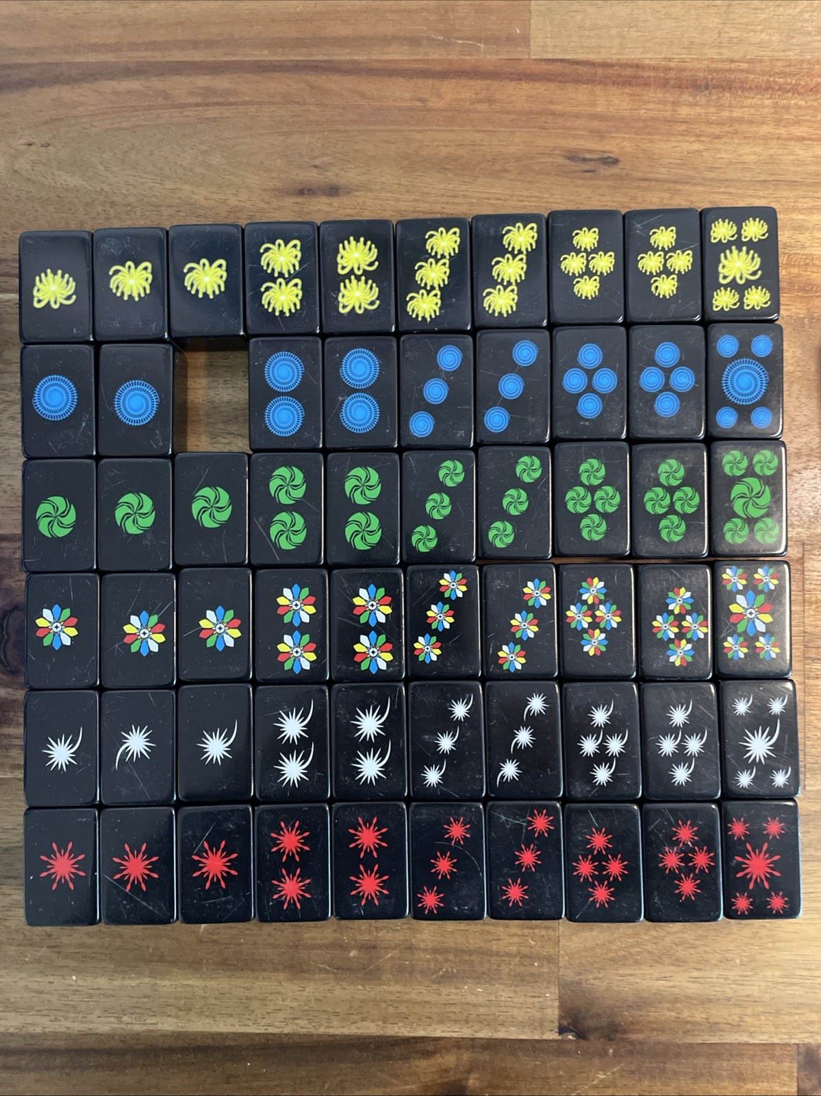 “Hanabi Deluxe” Game – Domino version of Hanabi. Missing 1 X Domino Tile