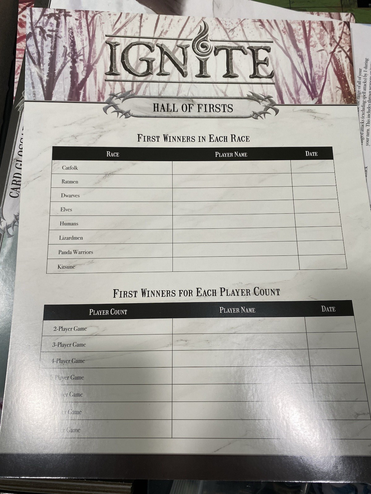 Ignite Board Game With Sealed Kickstarter Edition with all expansions.