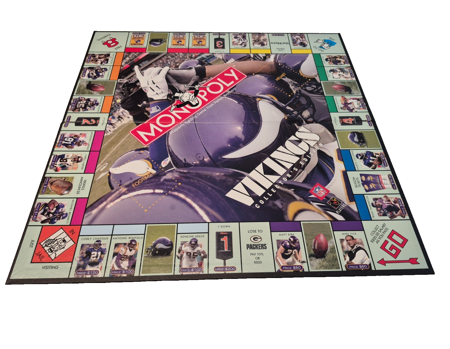 Monopoly Minnesota Vikings Collector’s Edition COMPLETE 2005 NFL Football