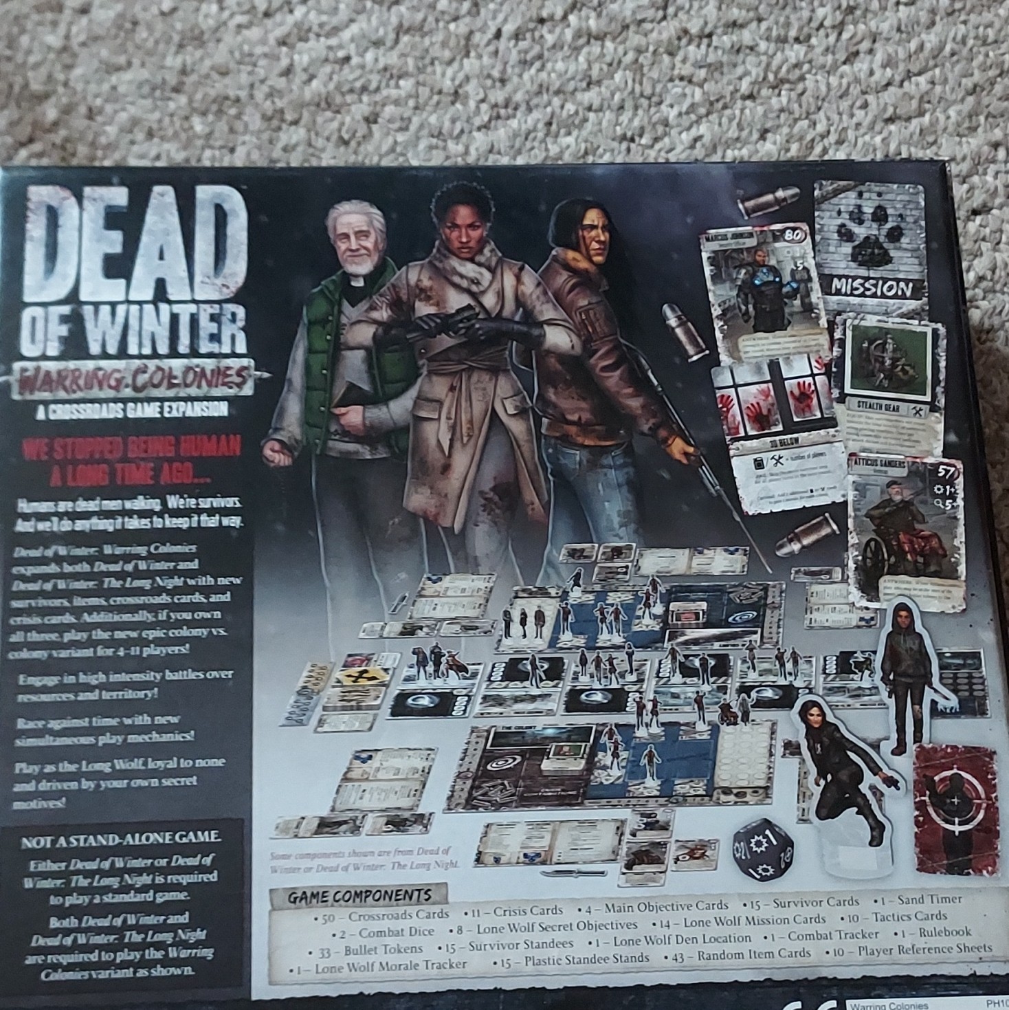 Plaid Hat Games Dead of Winter: Warring Colonies Expansion 2 Players 13+