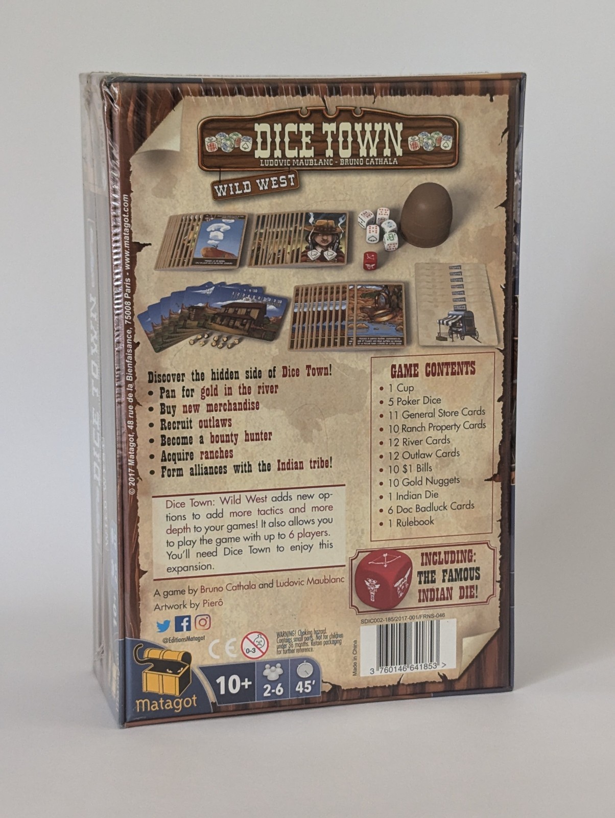 Dice Town Wild West Board Game Expansion by Matagot 2011 Edition Rare New Sealed