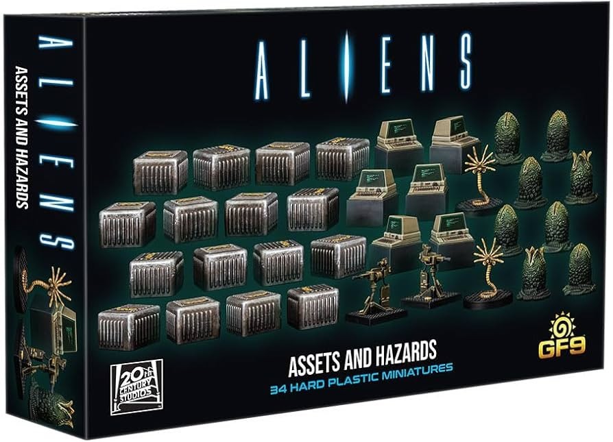 Gale Force 9 Aliens Assets & Hazards Miniature Sprue Unpainted Uncut